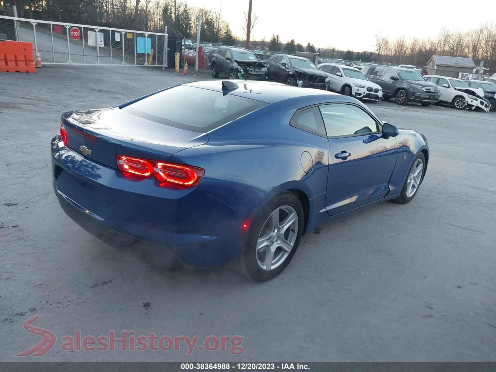 2022 CHEVROLET CAMARO VIN 1G1FB1RX9N0122107, rear driver side