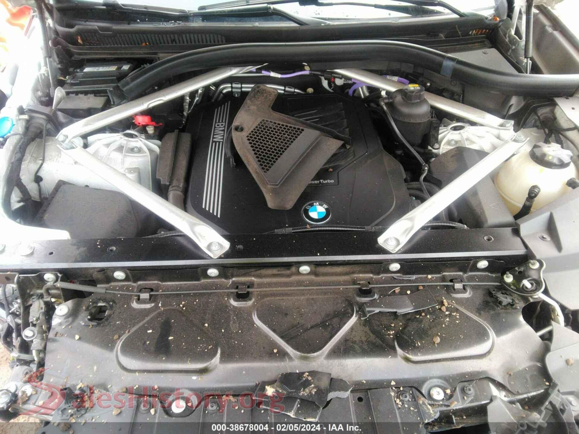 2022 BMW X5 VIN 5UXCR6C05N9M09209, interior dashboard