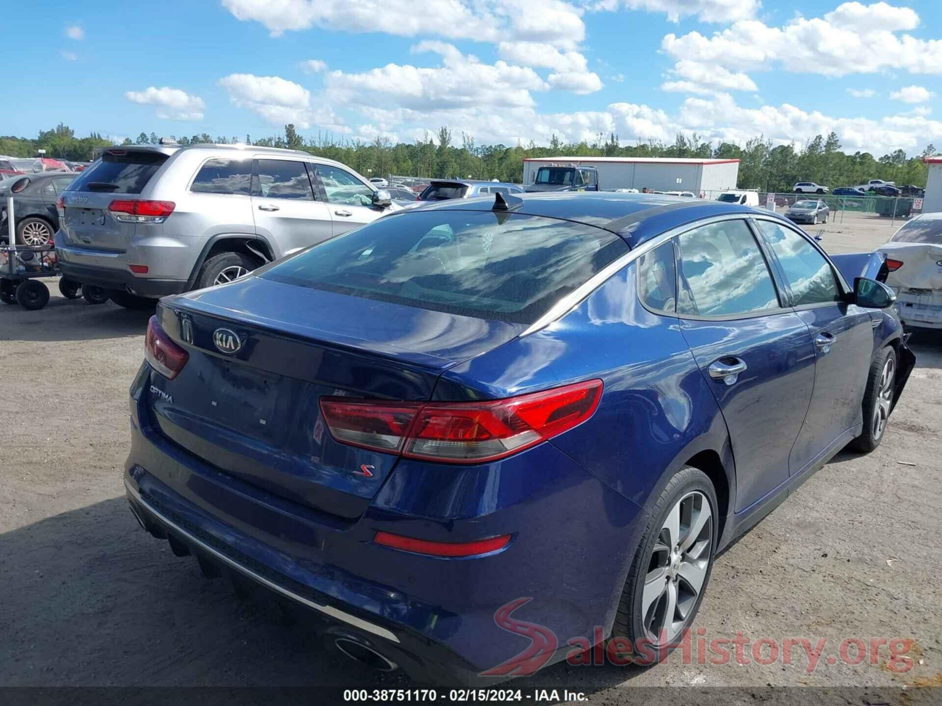 5XXGT4L37KG297756 2019 KIA OPTIMA