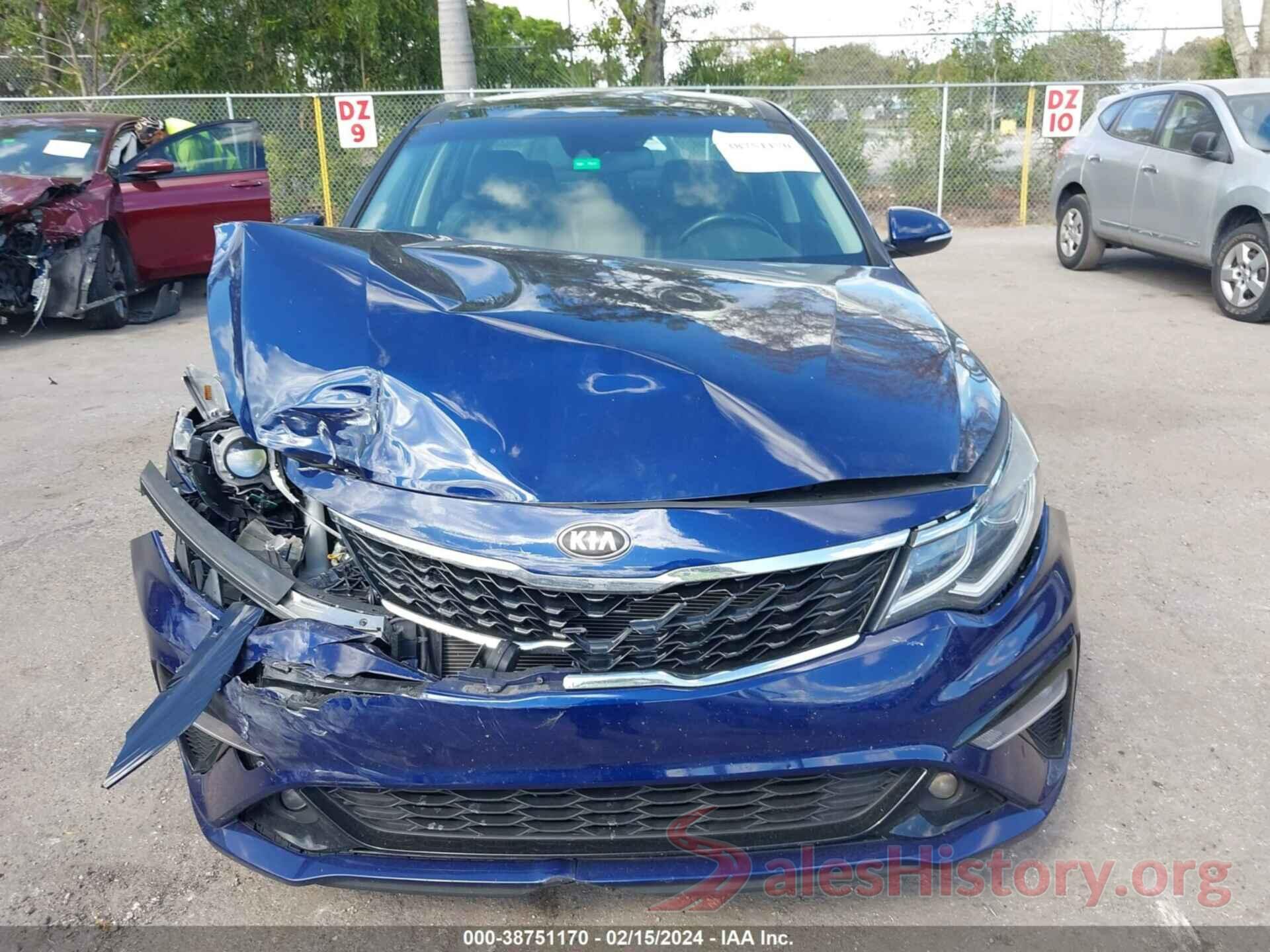 5XXGT4L37KG297756 2019 KIA OPTIMA