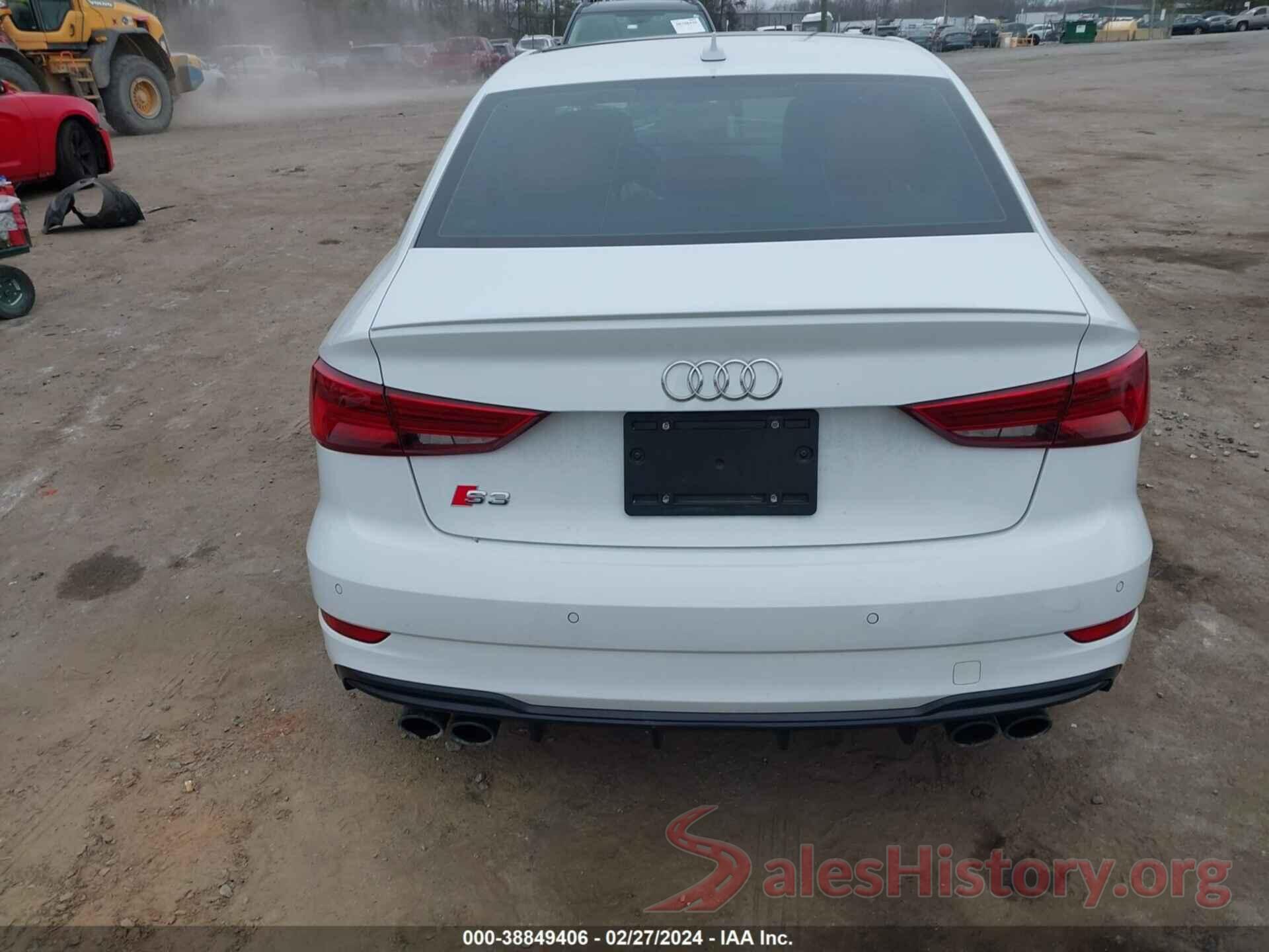 WAUB1GFF4J1012560 2018 AUDI S3