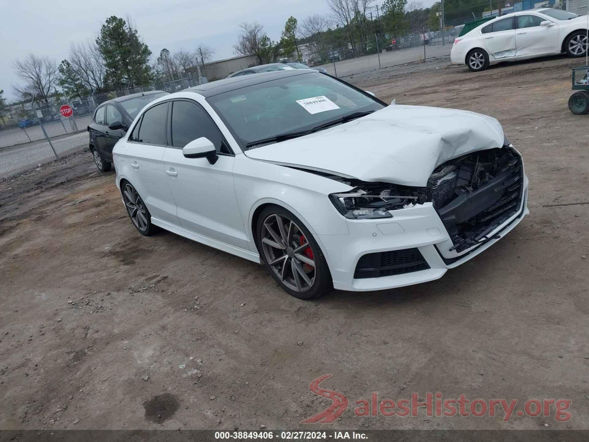 WAUB1GFF4J1012560 2018 AUDI S3