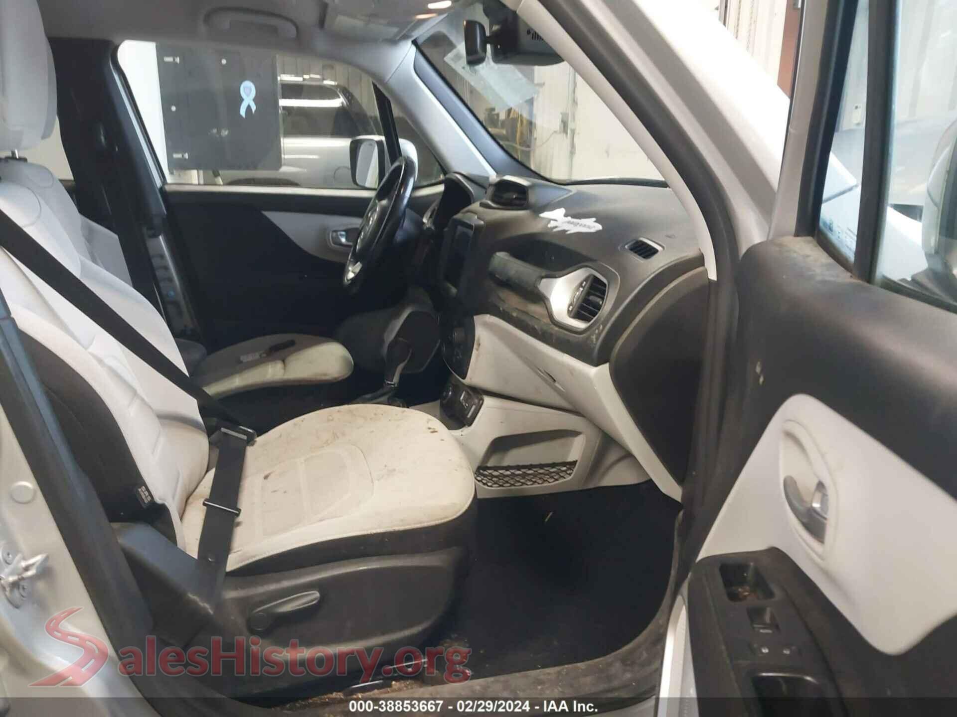 2018 JEEP RENEGADE VIN ZACCJBBB0JPH13030, rear view