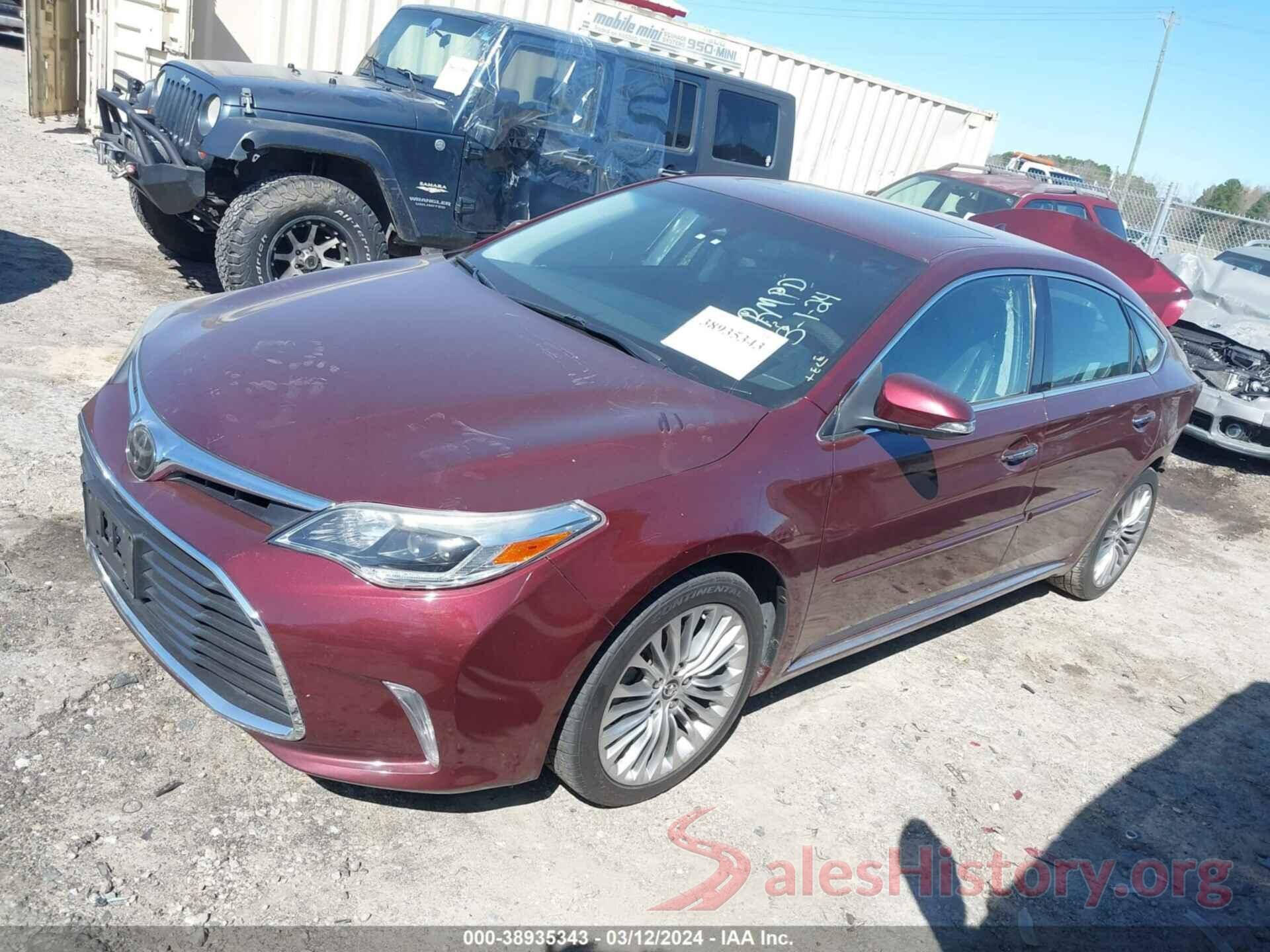 4T1BK1EB7JU287653 2018 TOYOTA AVALON