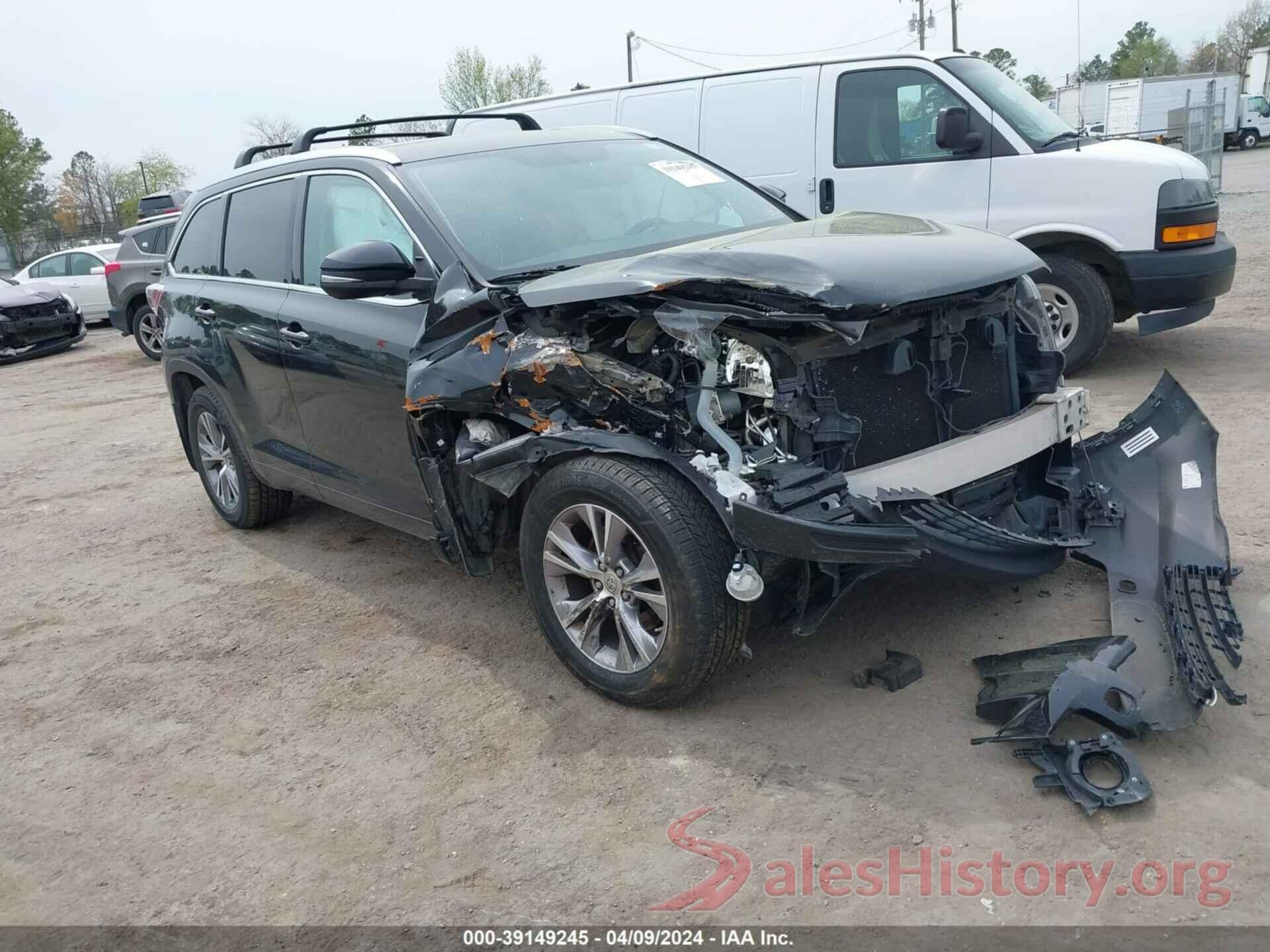 5TDJKRFH7FS221097 2015 TOYOTA HIGHLANDER