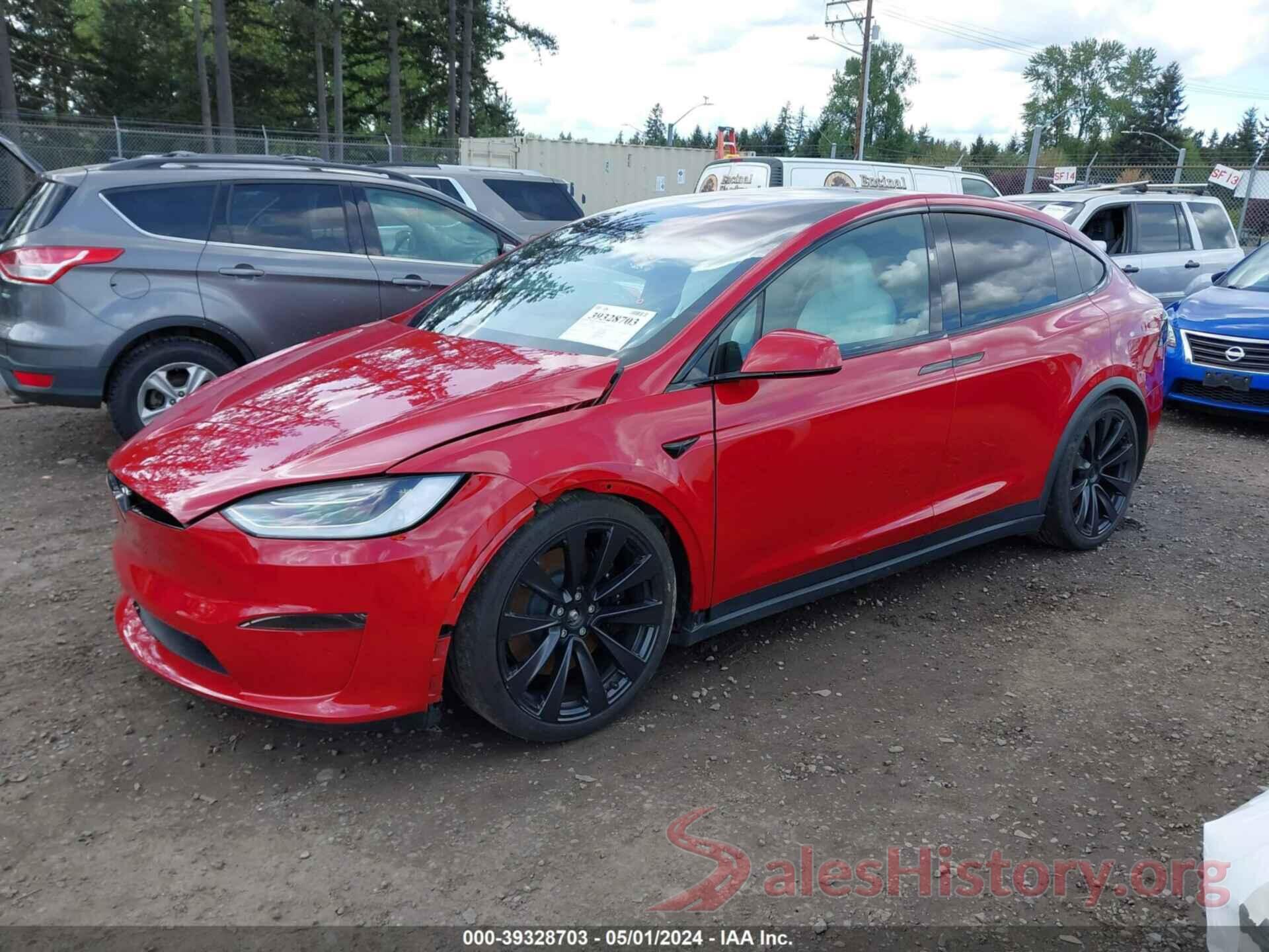 7SAXCBE63NF354508 2022 TESLA MODEL X