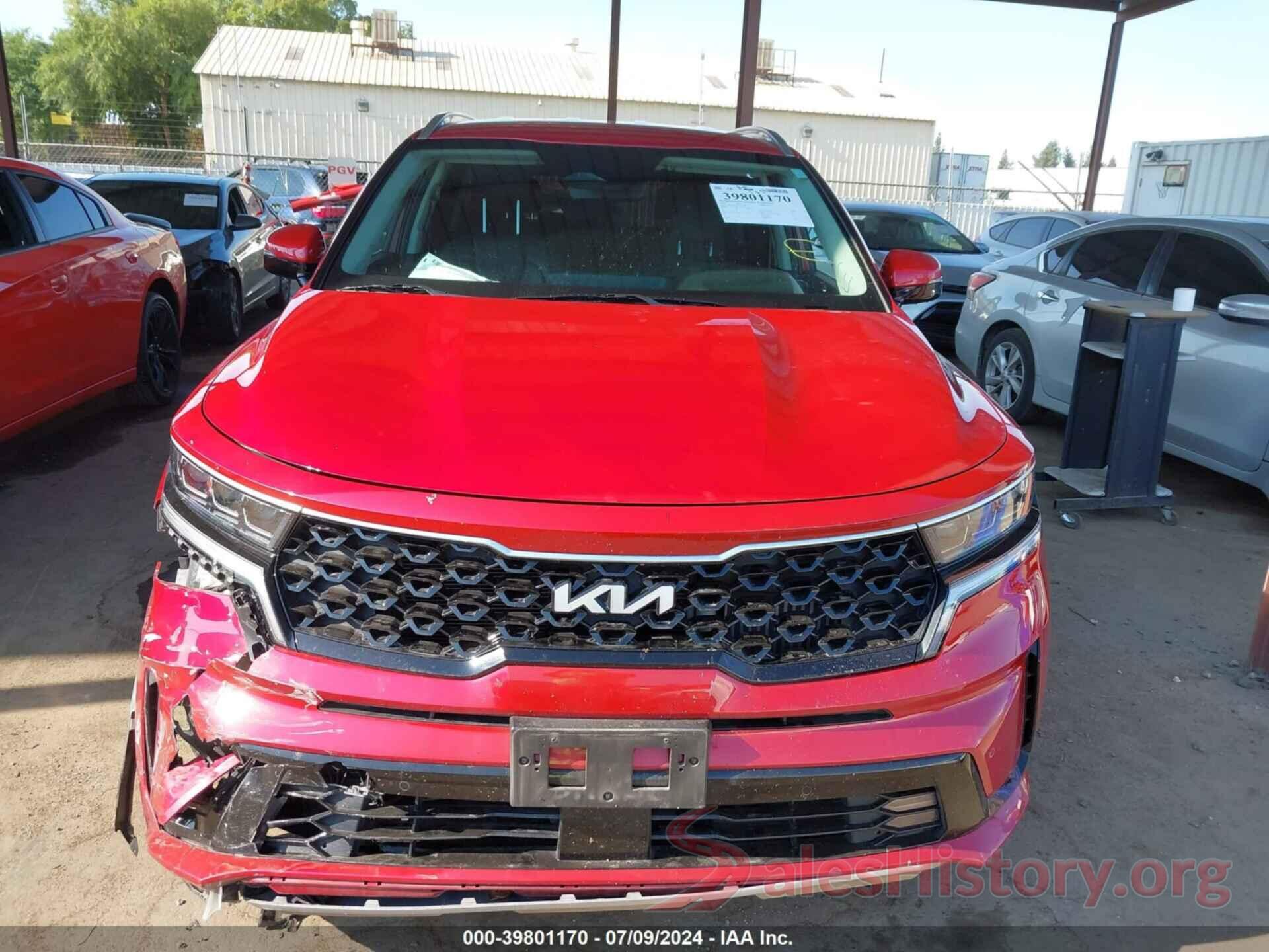 KNDRJDLH0N5114216 2022 KIA SORENTO