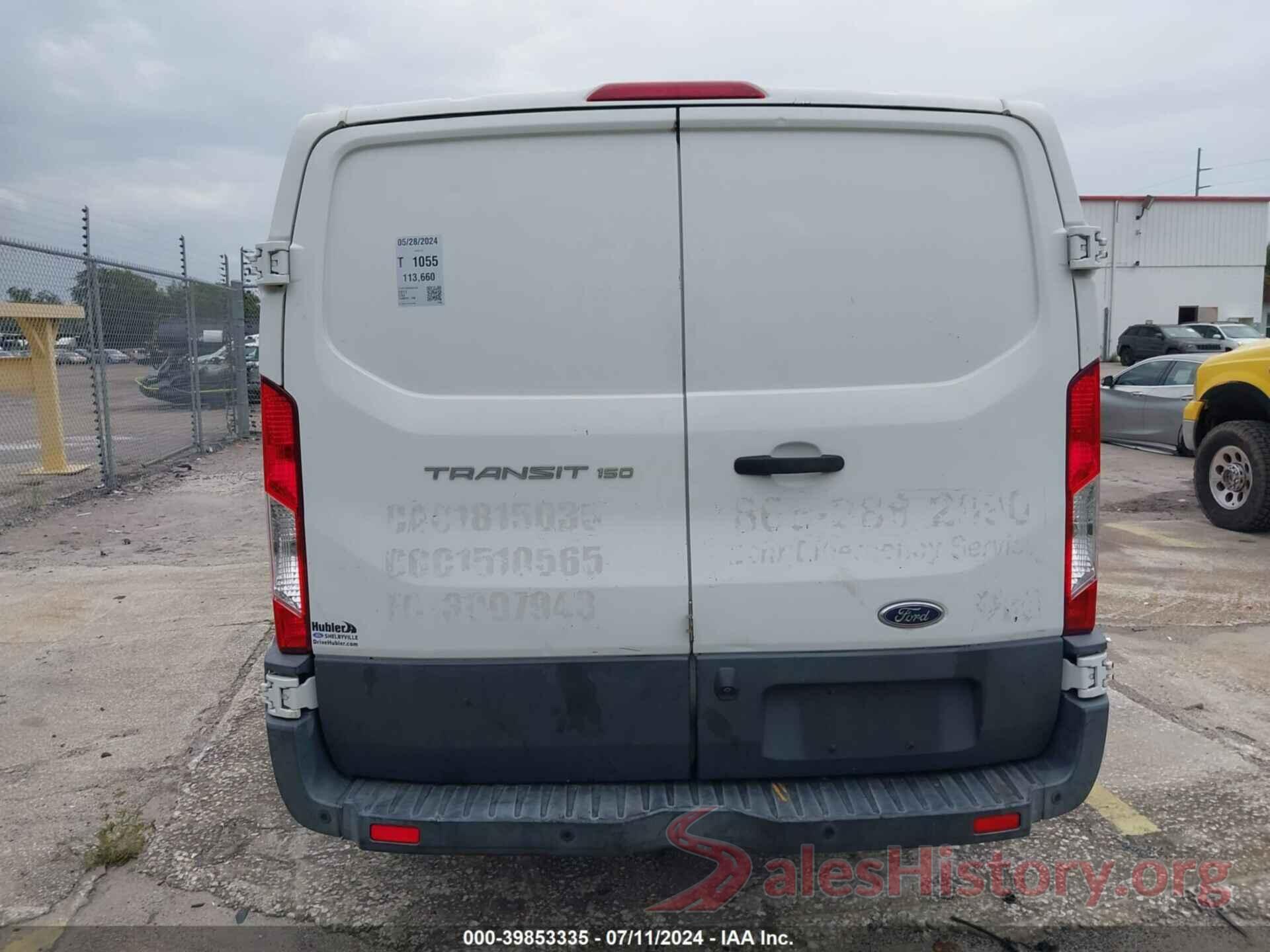 1FTYE1ZM3HKA86405 2017 FORD TRANSIT