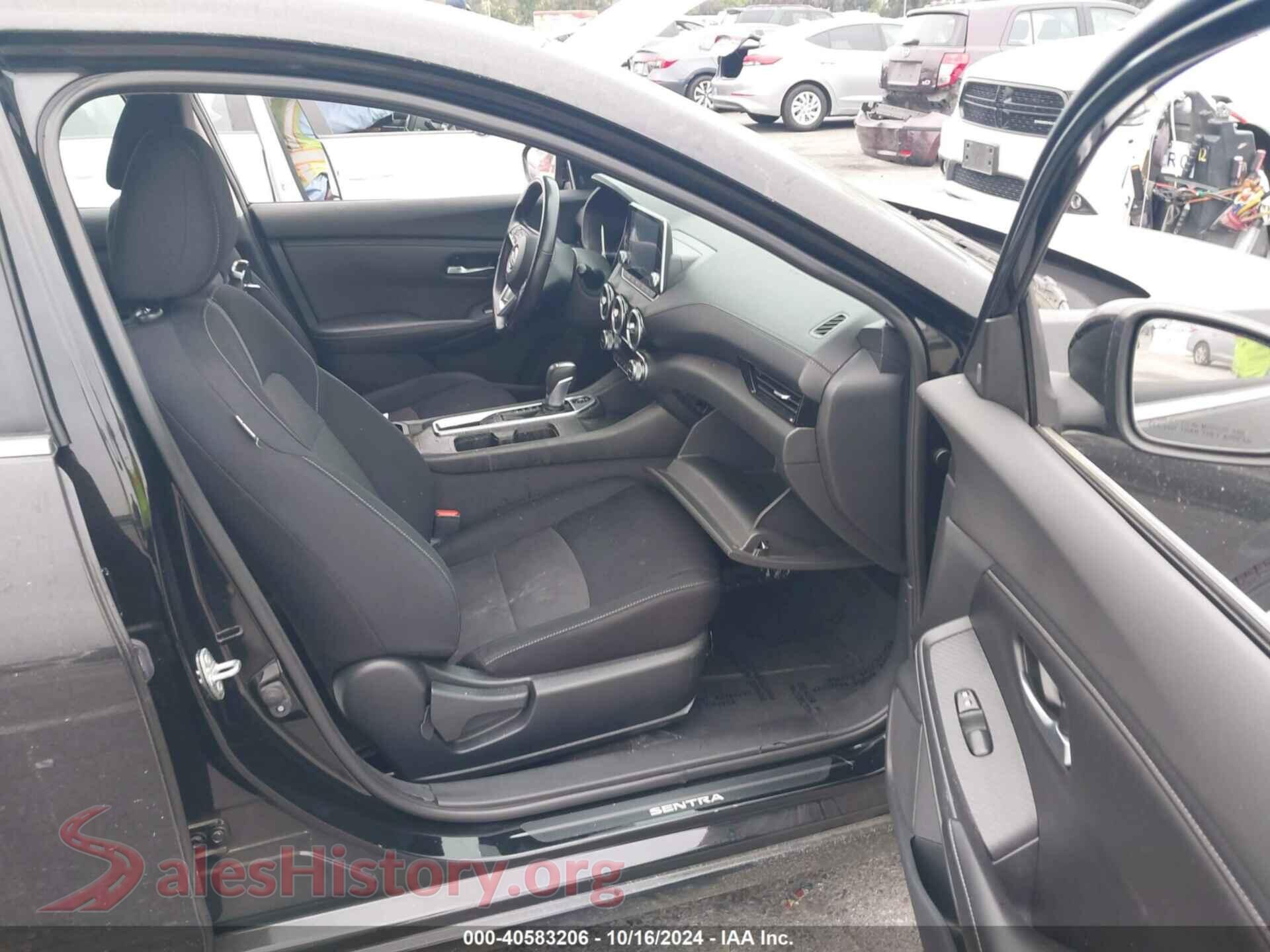2021 NISSAN SENTRA VIN 3N1AB8CV4MY264518, rear view