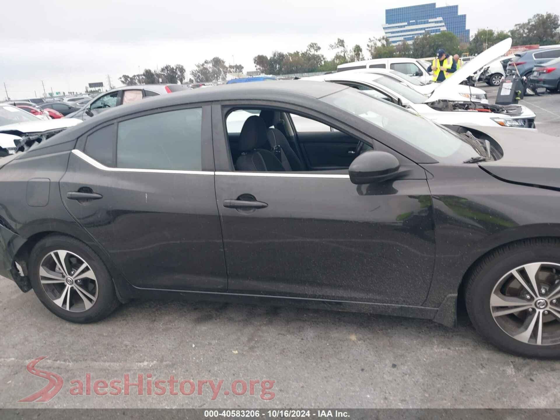2021 NISSAN SENTRA VIN 3N1AB8CV4MY264518, auction photo 13