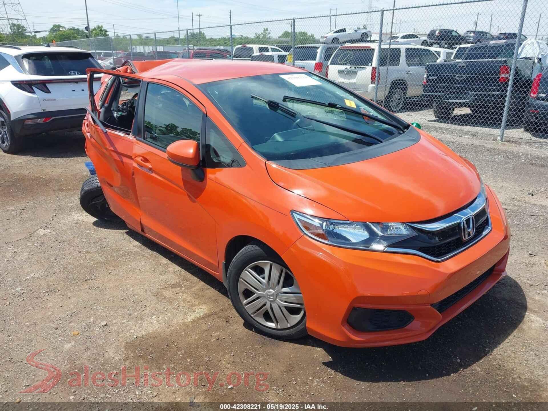 2020 HONDA FIT VIN 3HGGK5H42LM727687, auction photo