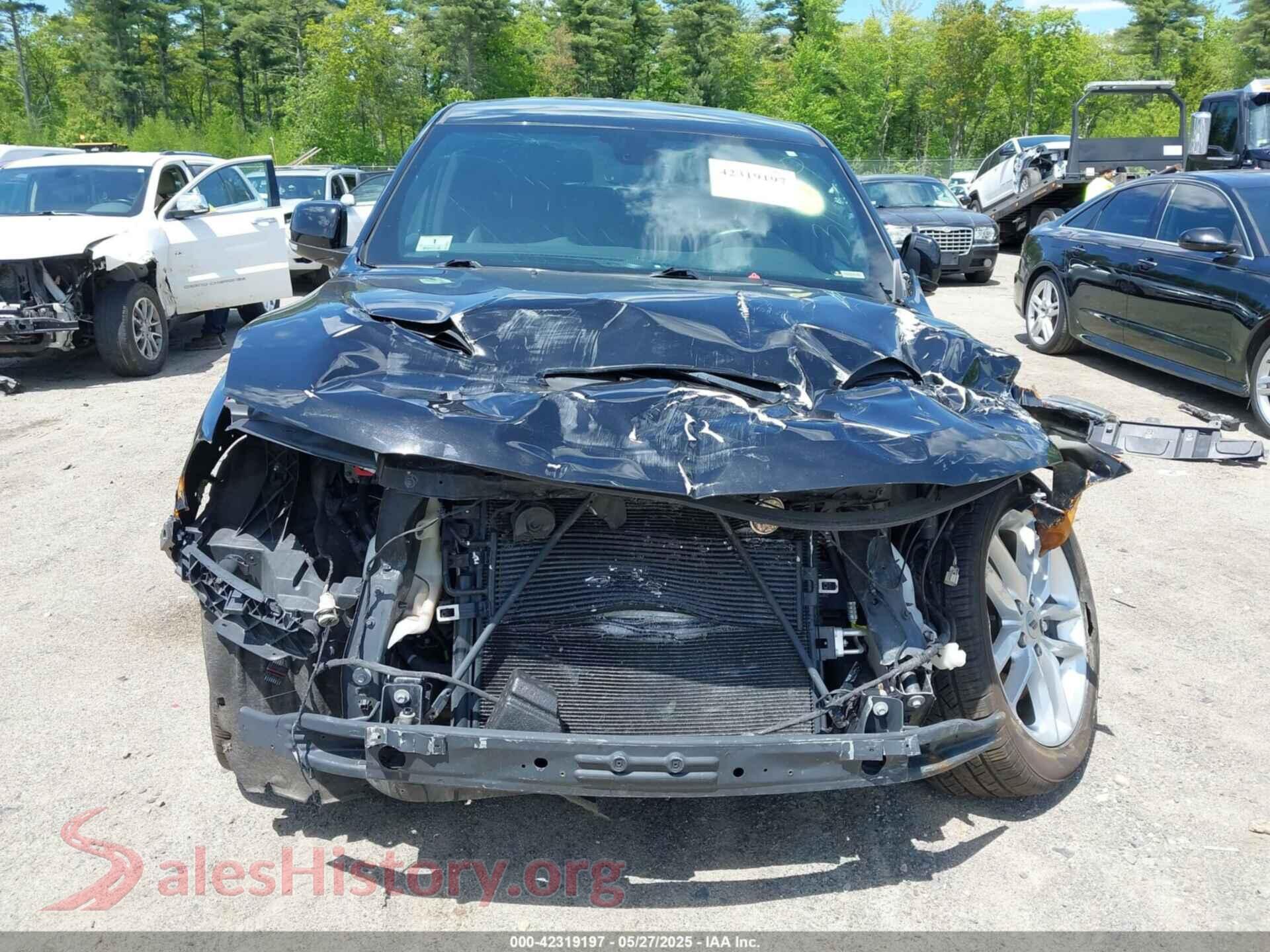 2021 DODGE DURANGO VIN 1C4SDJCT6MC850650, damage close-up