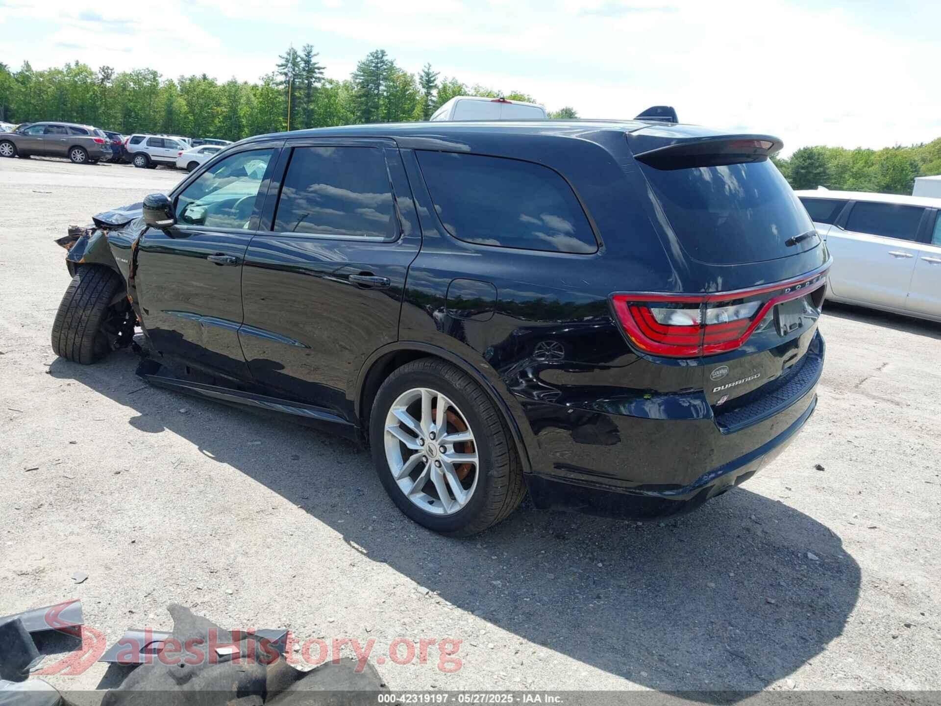 2021 DODGE DURANGO VIN 1C4SDJCT6MC850650, driver side view