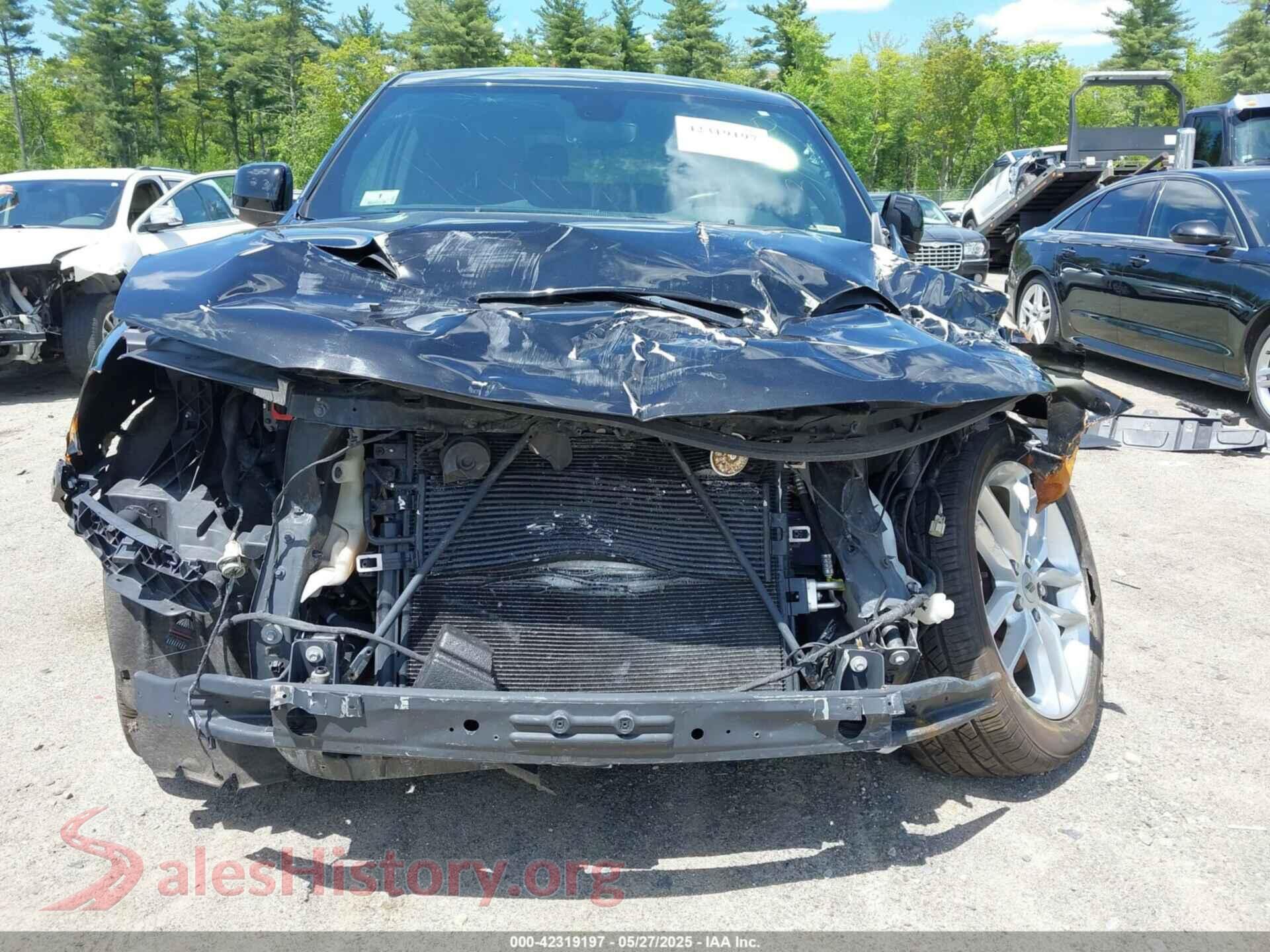 2021 DODGE DURANGO VIN 1C4SDJCT6MC850650, rear passenger side