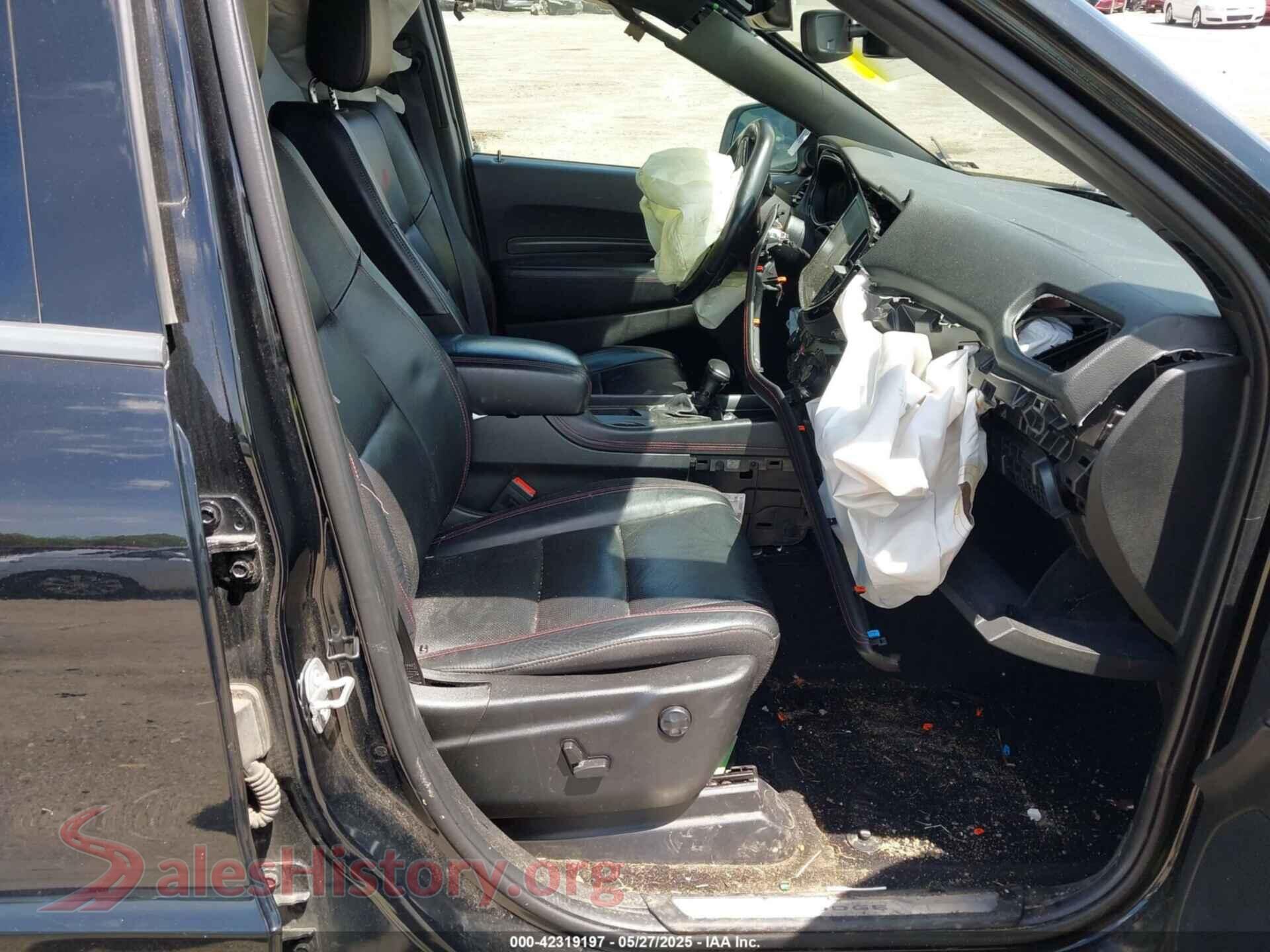 2021 DODGE DURANGO VIN 1C4SDJCT6MC850650, rear view