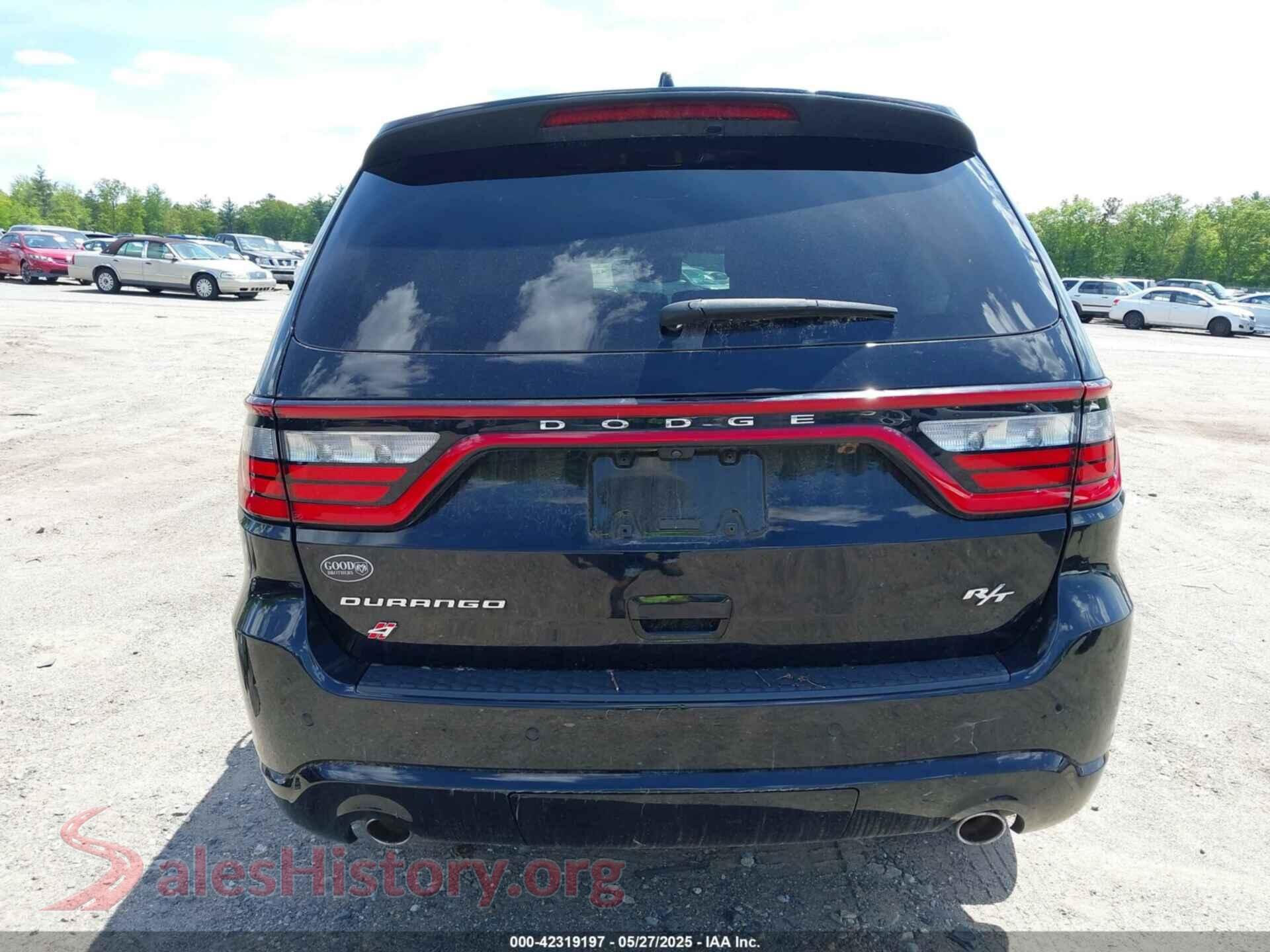 2021 DODGE DURANGO VIN 1C4SDJCT6MC850650, auction photo 16
