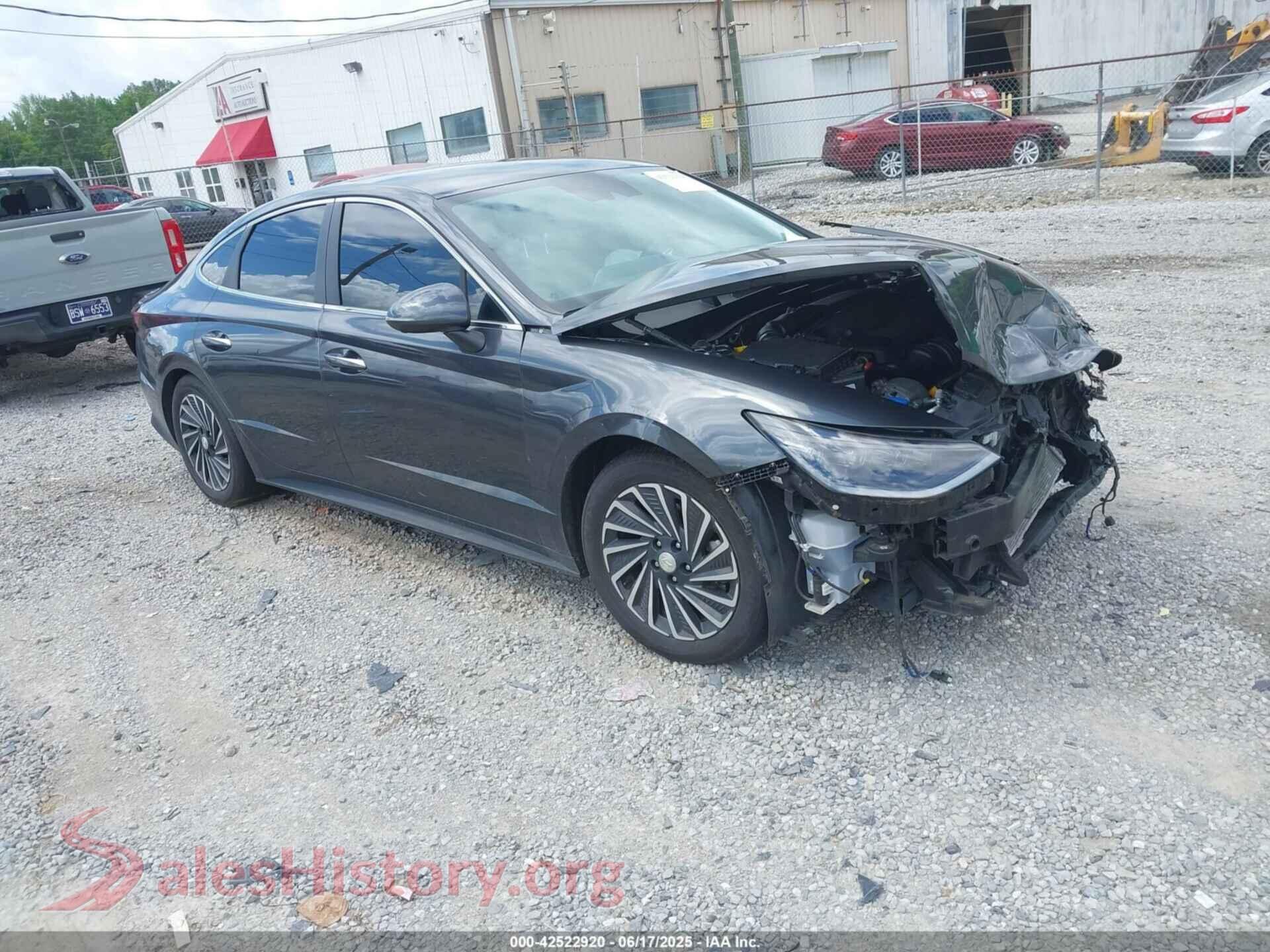 2021 HYUNDAI SONATA VIN KMHL54JJXMA032043, auction photo