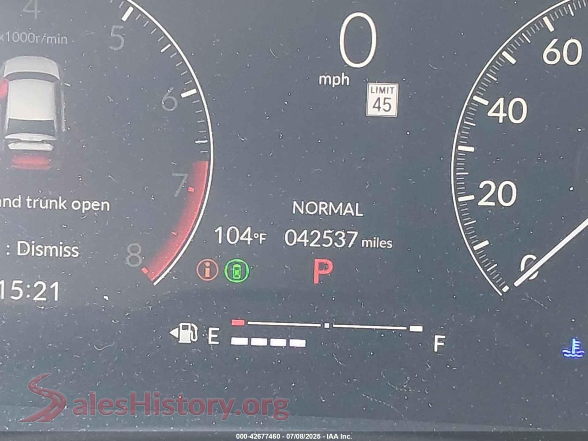 2023 HONDA CIVIC VIN 2HGFE2F59PH550539, auction photo 16