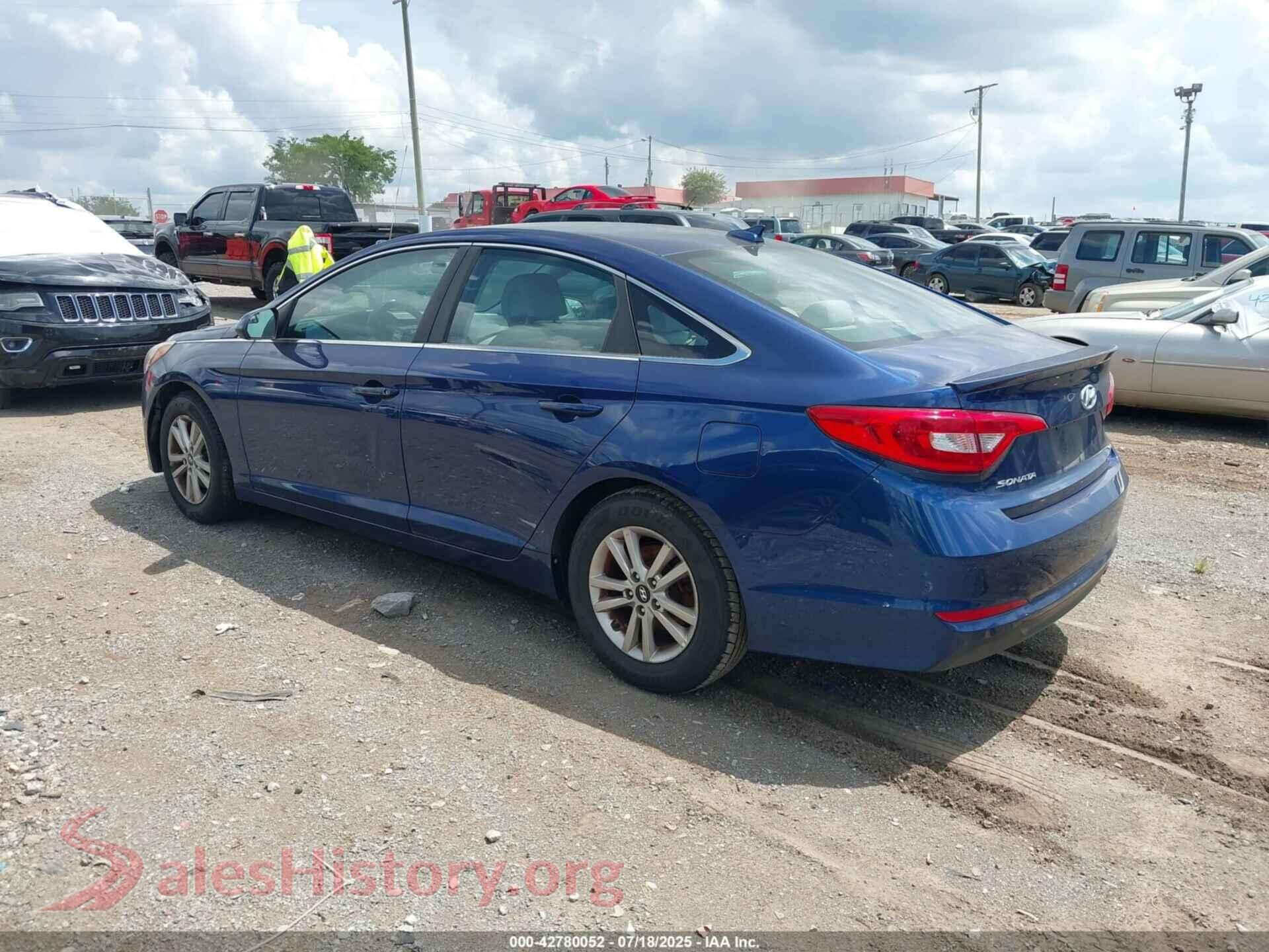2017 HYUNDAI SONATA VIN 5NPE24AF1HH571974, driver side view
