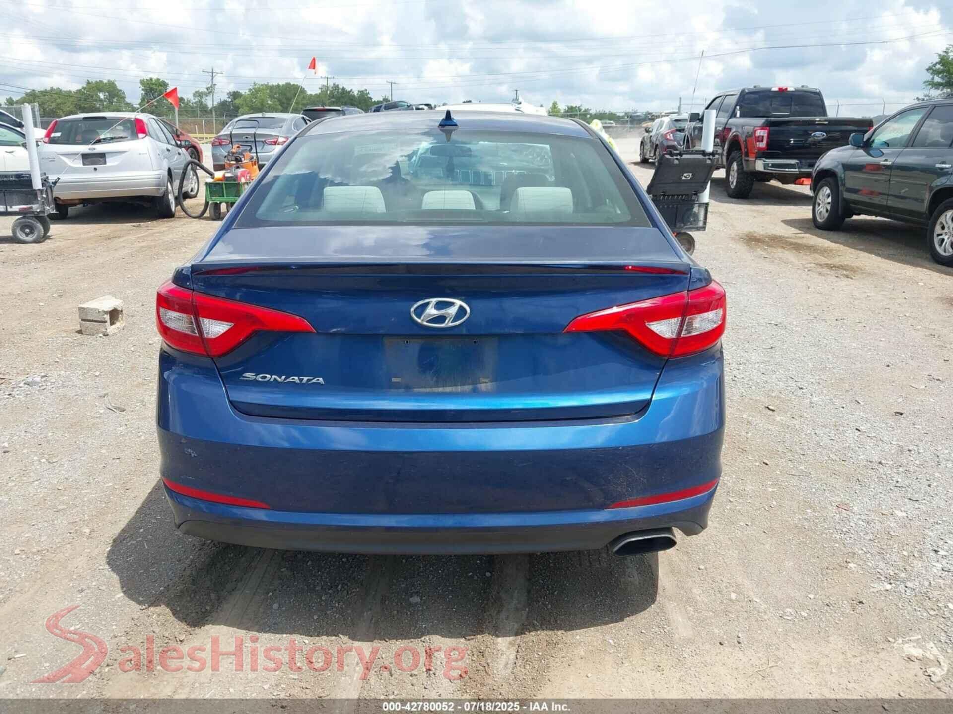 2017 HYUNDAI SONATA VIN 5NPE24AF1HH571974, auction photo 17
