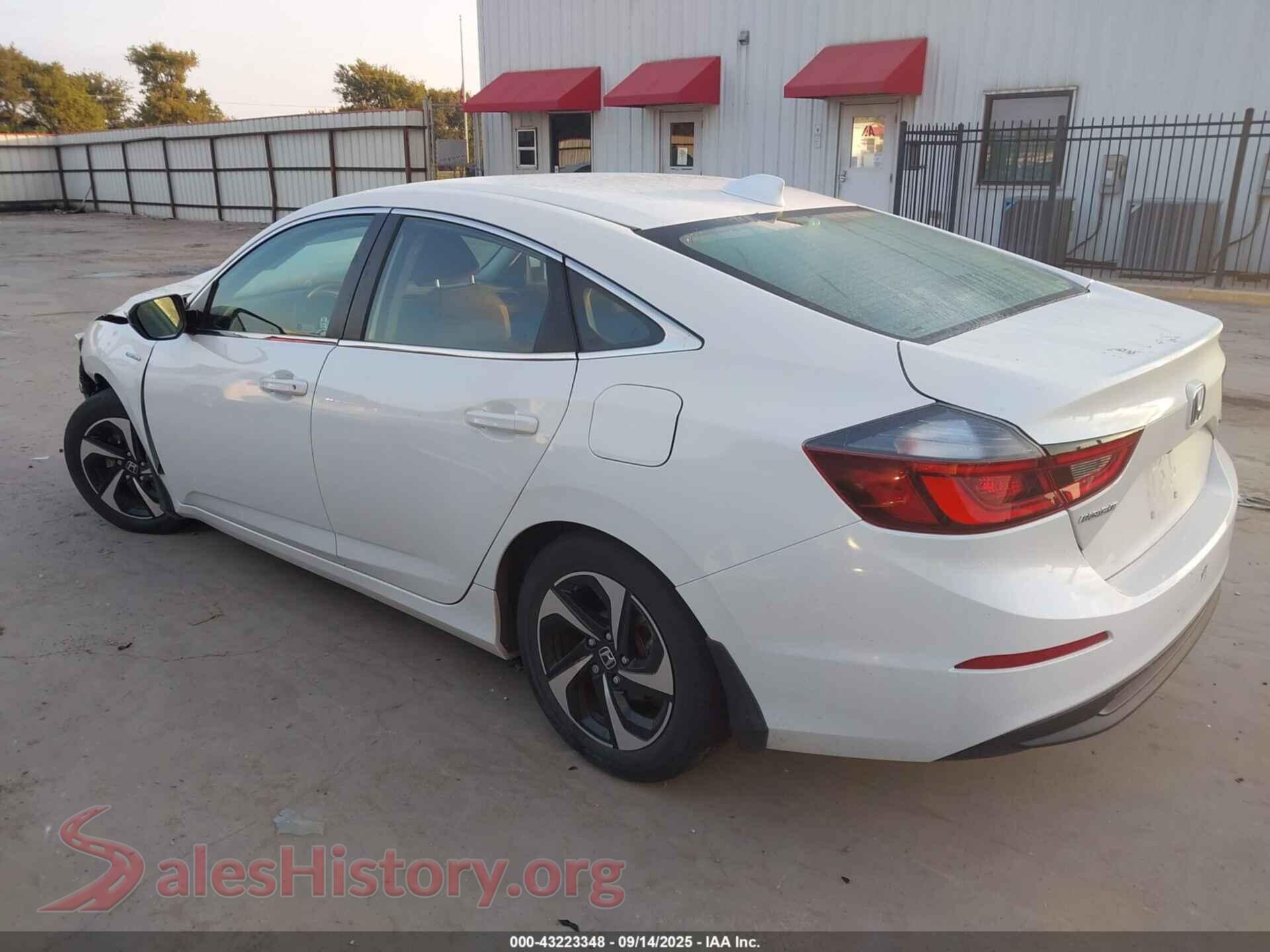 2021 HONDA INSIGHT VIN 19XZE4F5XME000832, driver side view