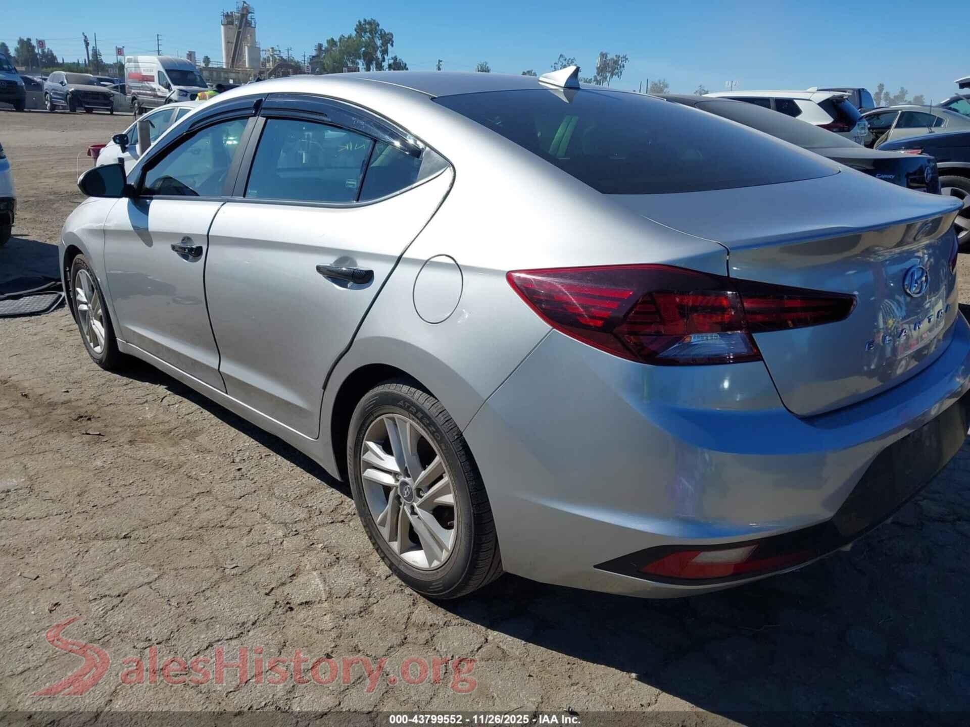 2020 HYUNDAI ELANTRA VIN 5NPD84LF0LH573263, driver side view