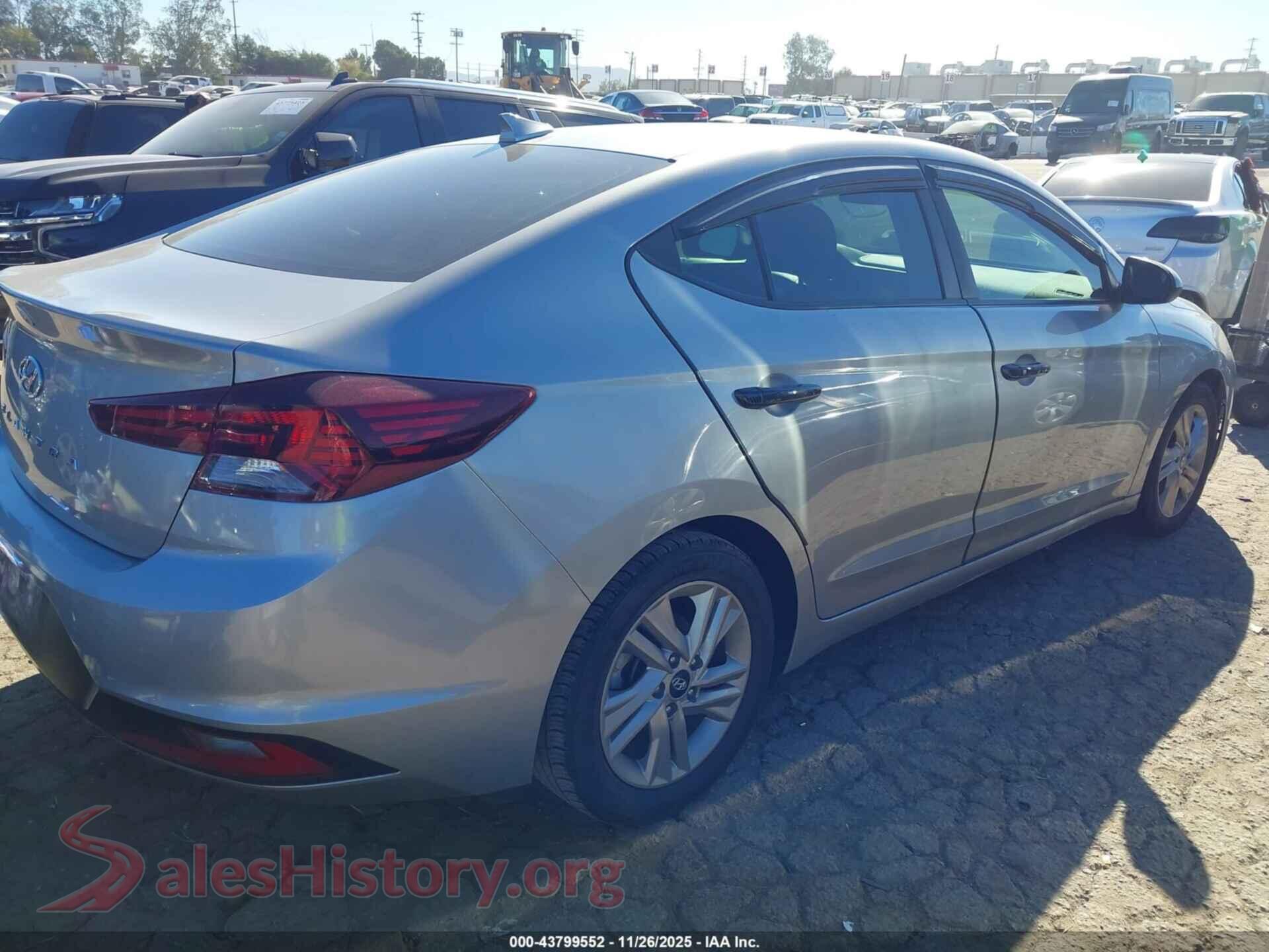 2020 HYUNDAI ELANTRA VIN 5NPD84LF0LH573263, rear driver side