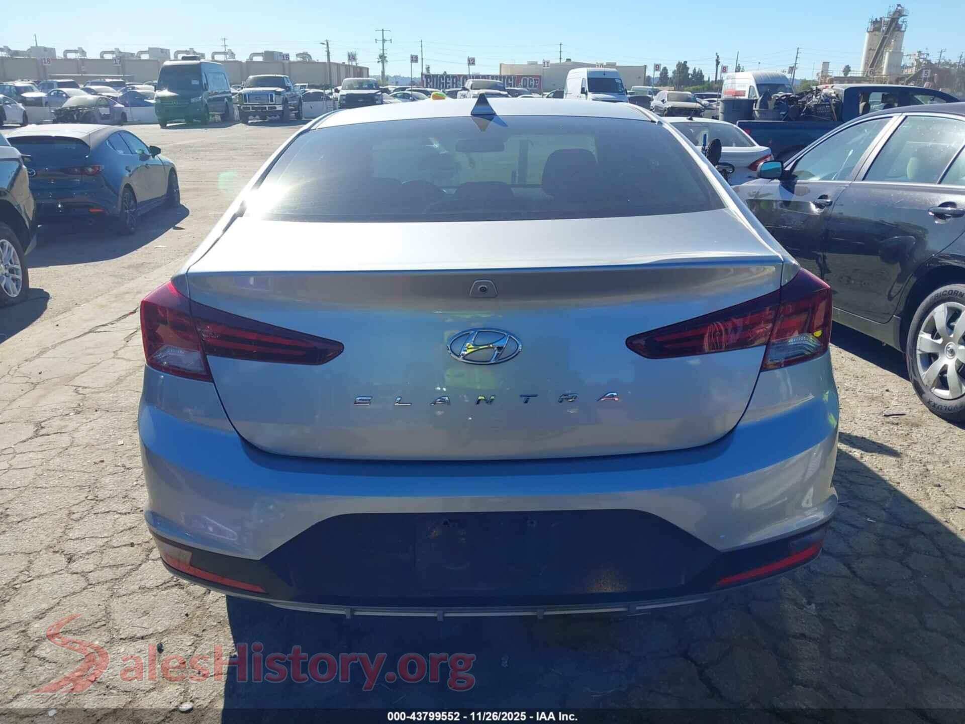 2020 HYUNDAI ELANTRA VIN 5NPD84LF0LH573263, auction photo 15