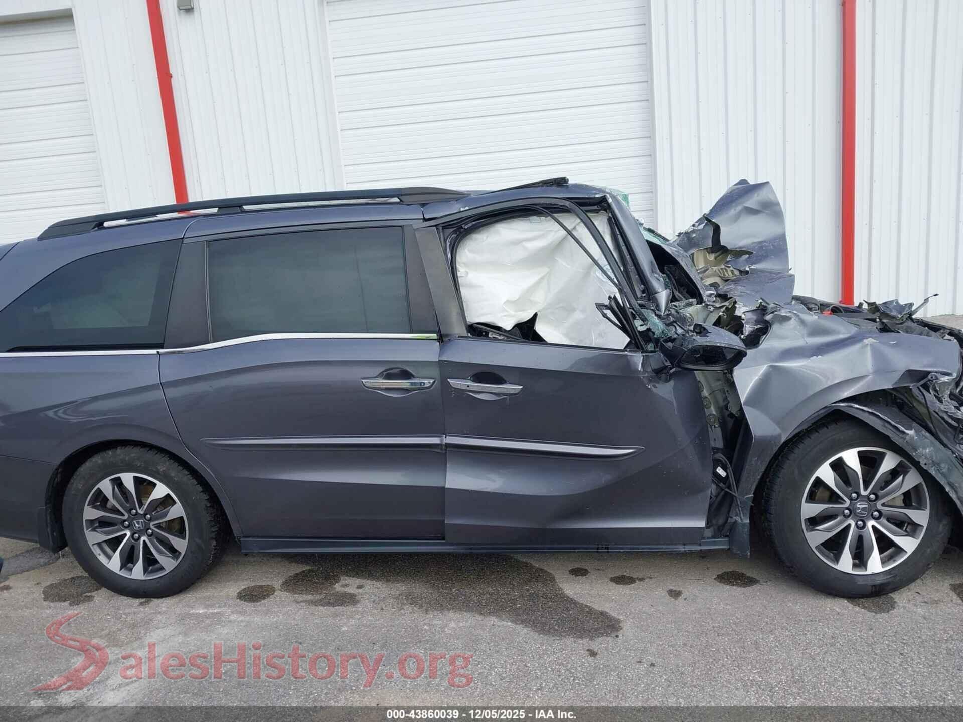 2022 HONDA ODYSSEY VIN 5FNRL6H76NB033015, auction photo 14