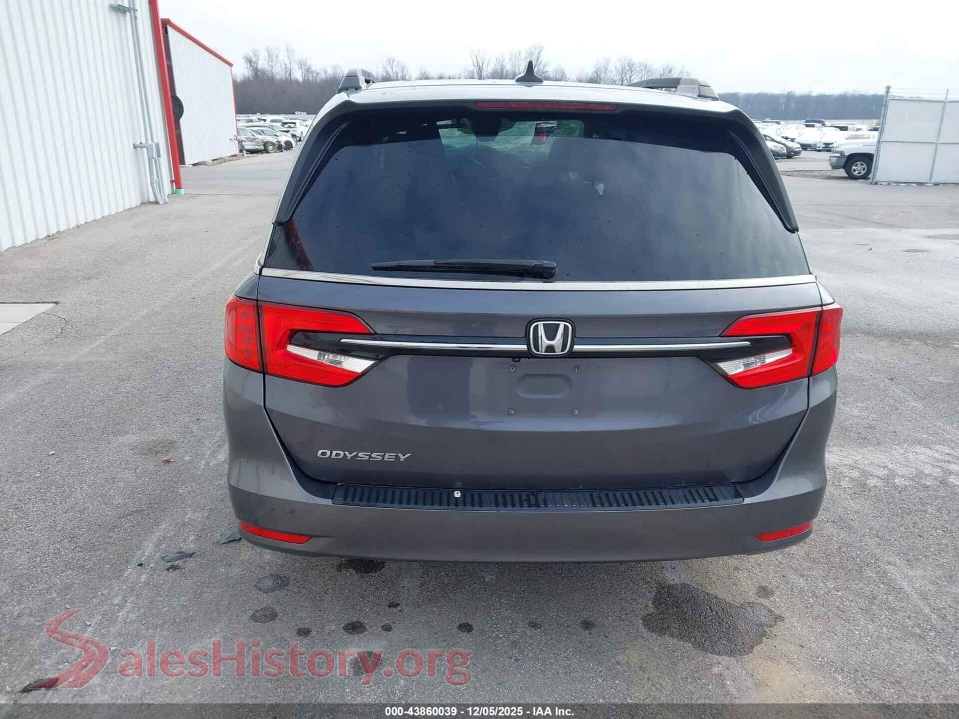 2022 HONDA ODYSSEY VIN 5FNRL6H76NB033015, auction photo 17