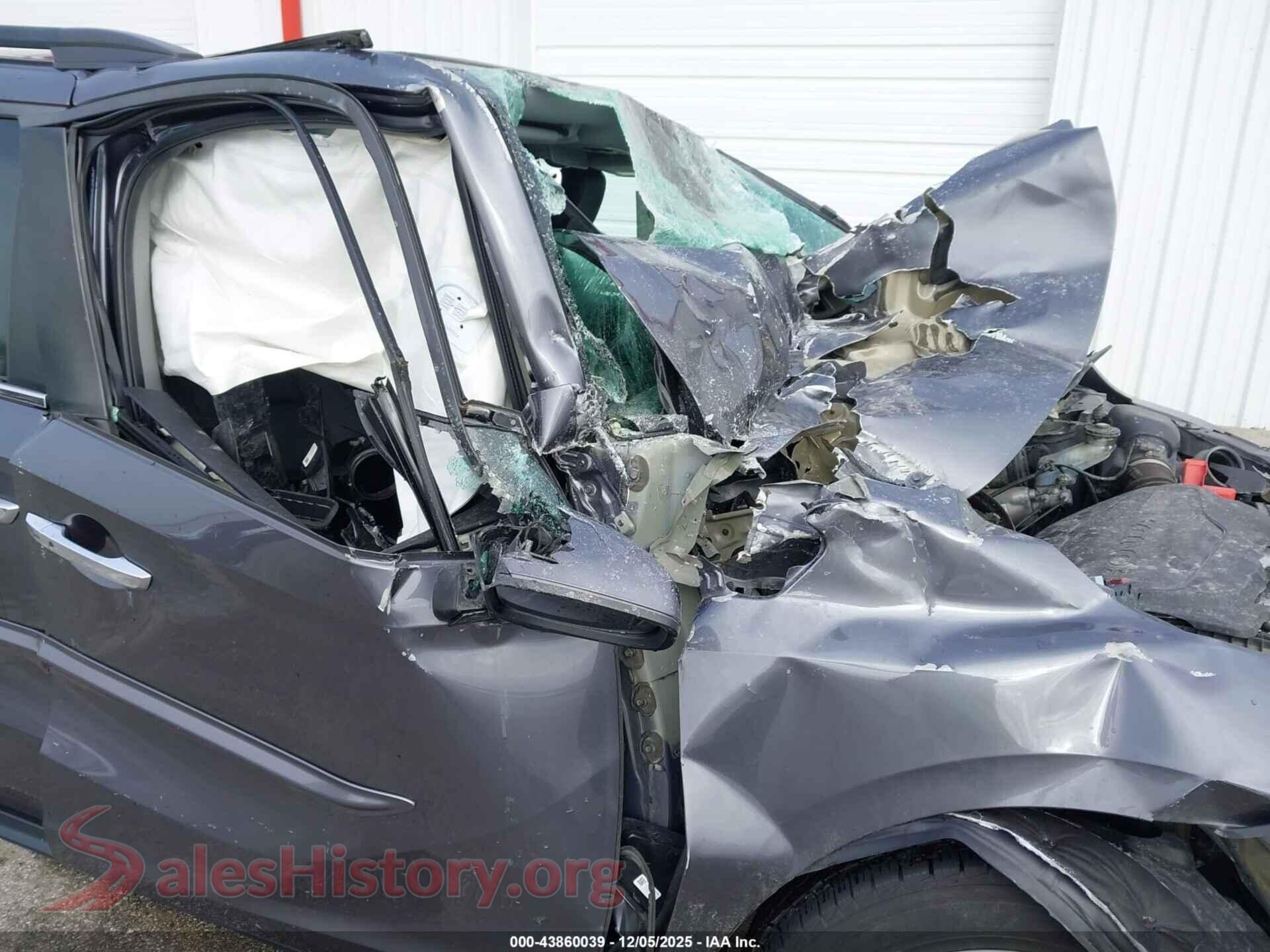 2022 HONDA ODYSSEY VIN 5FNRL6H76NB033015, damage close-up