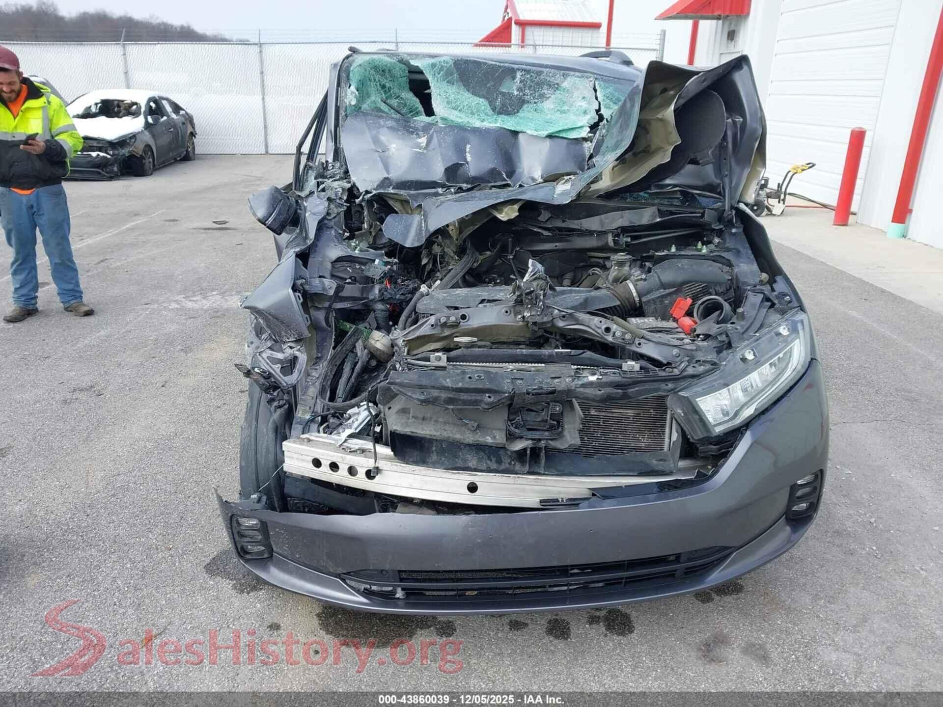 2022 HONDA ODYSSEY VIN 5FNRL6H76NB033015, auction photo 13