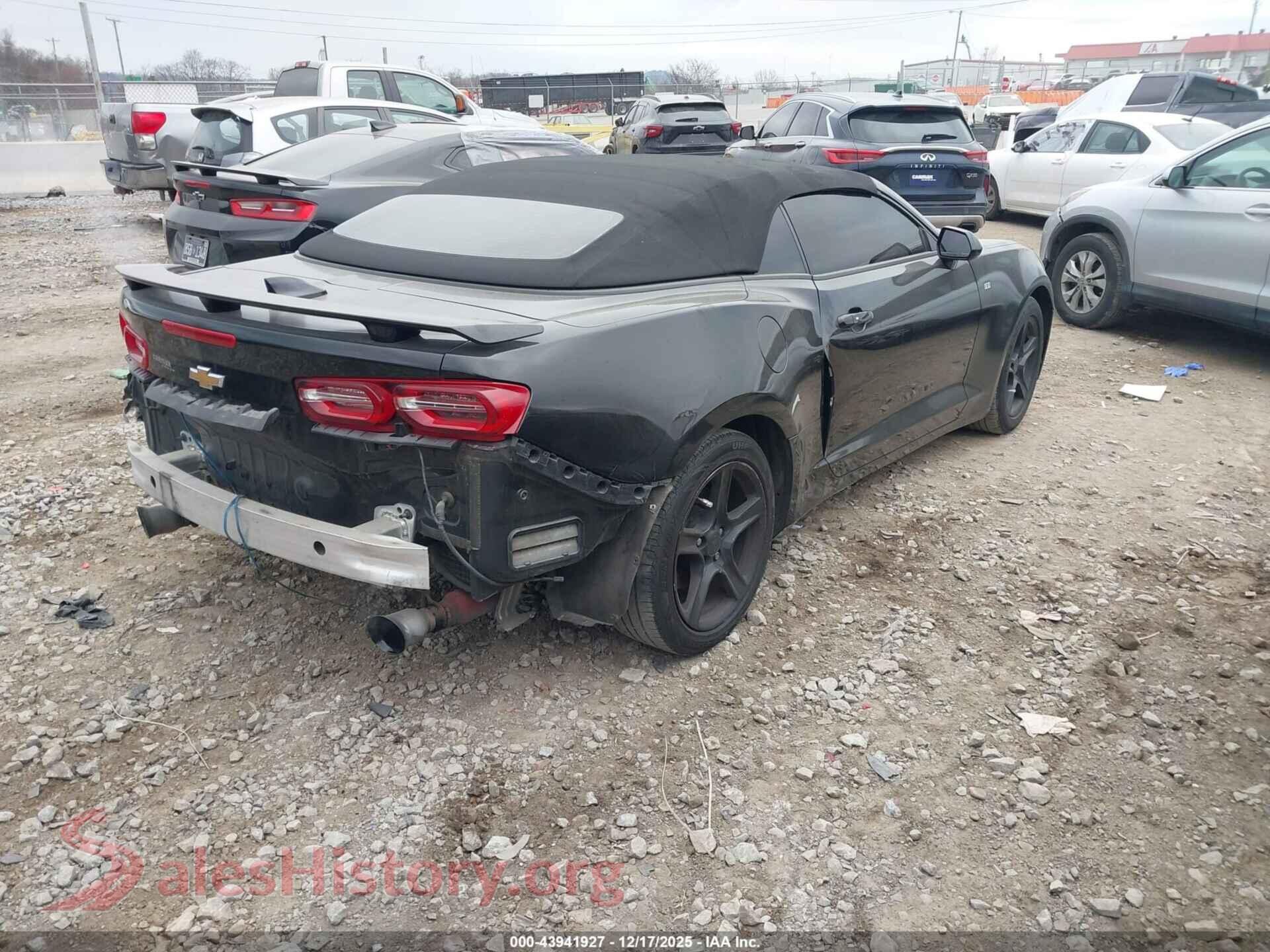 2019 CHEVROLET CAMARO VIN 1G1FB3DX5K0126685, rear driver side