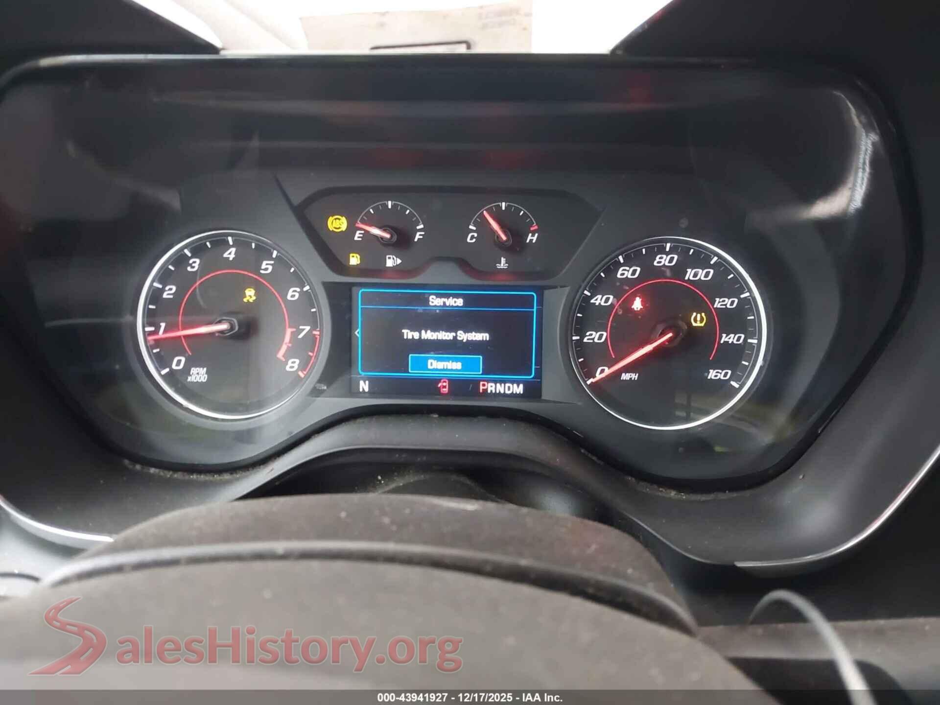2019 CHEVROLET CAMARO VIN 1G1FB3DX5K0126685, passenger side view