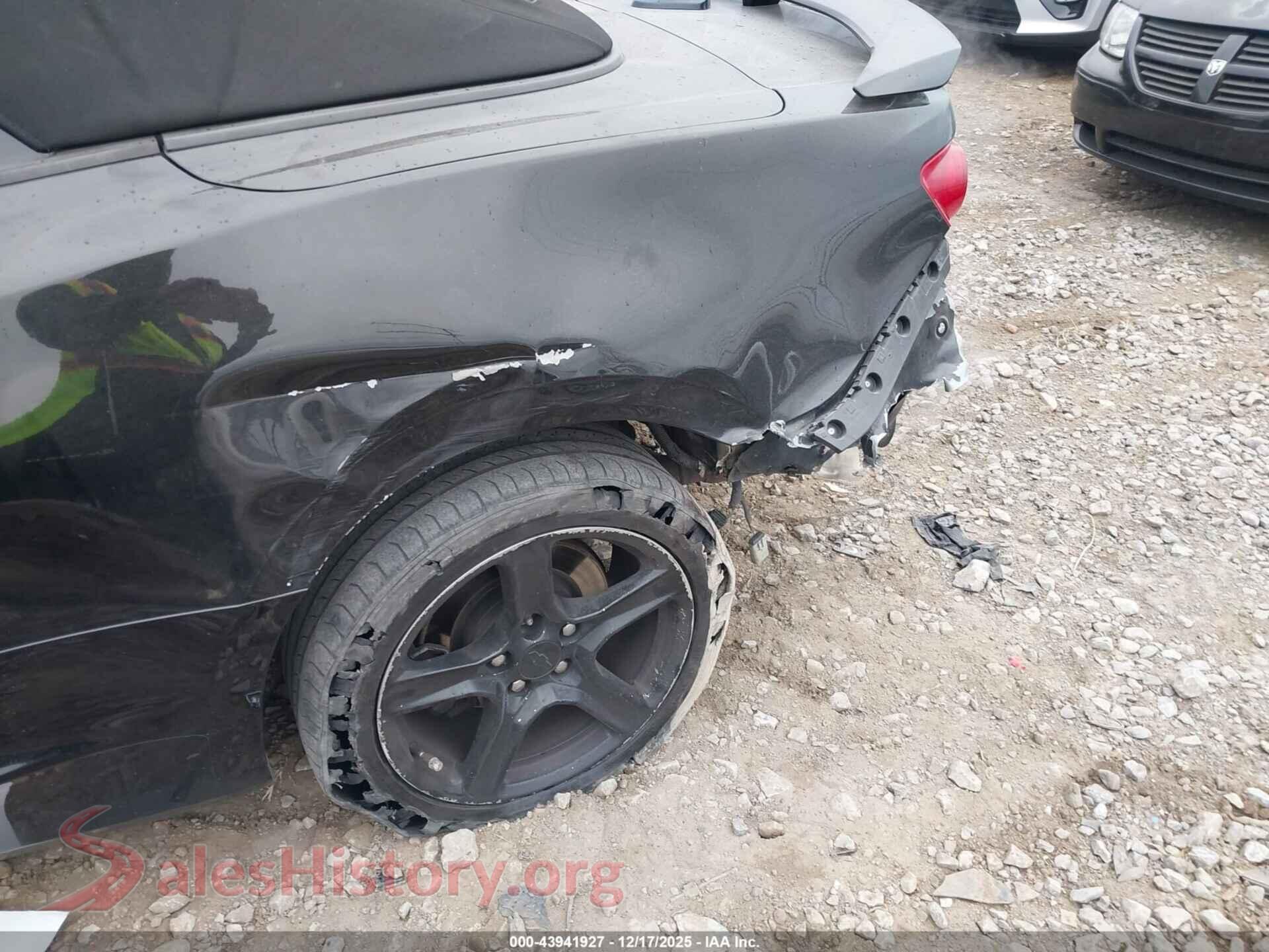 2019 CHEVROLET CAMARO VIN 1G1FB3DX5K0126685, rear passenger side