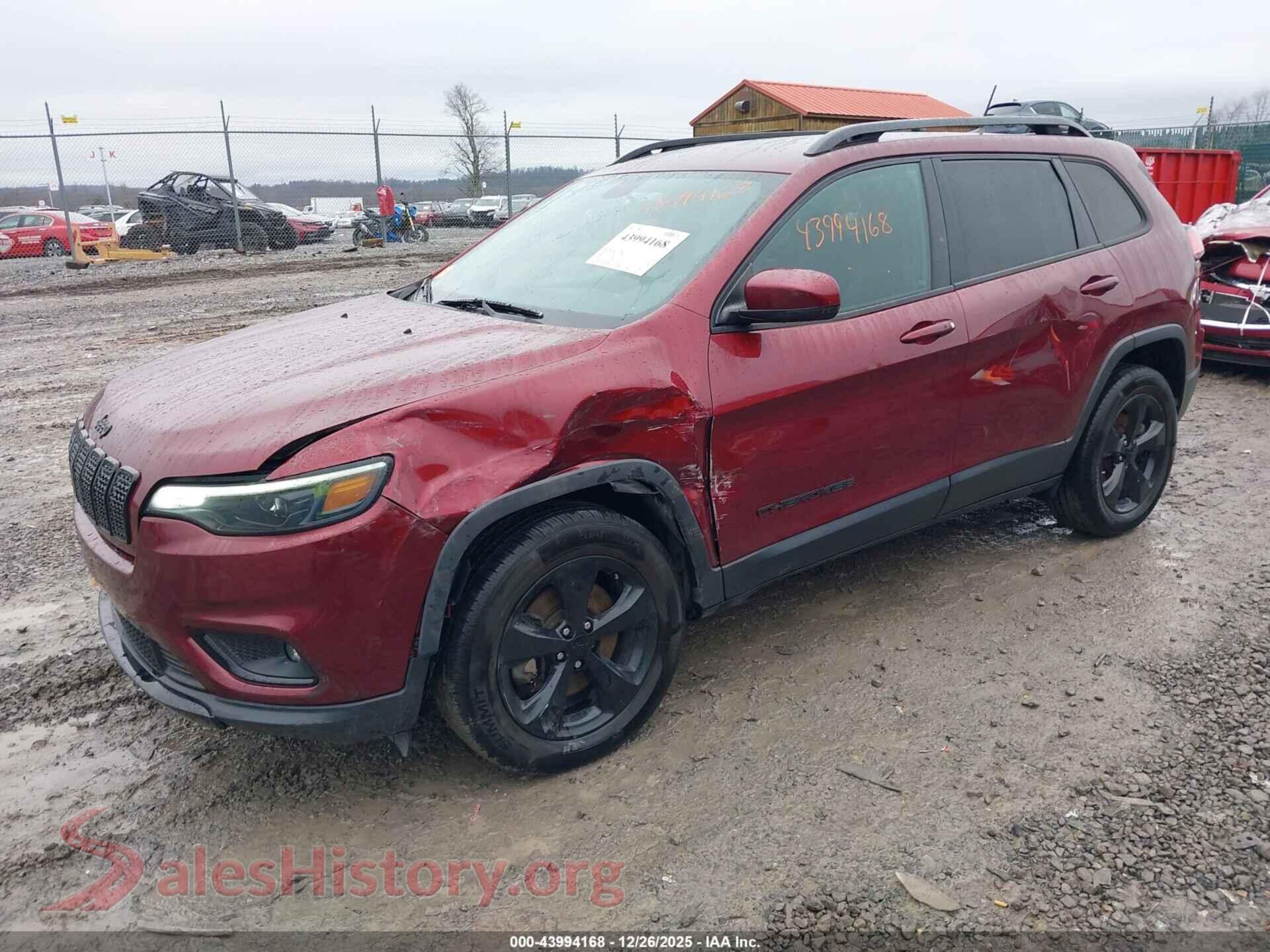2019 JEEP CHEROKEE VIN 1C4PJMLB2KD425179, front view