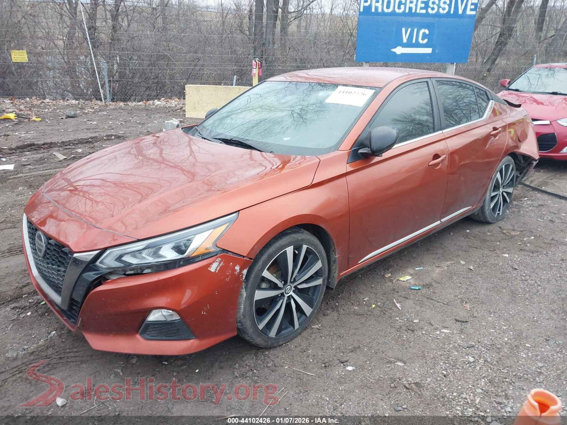 2019 NISSAN ALTIMA VIN 1N4BL4CV1KC199212, front view