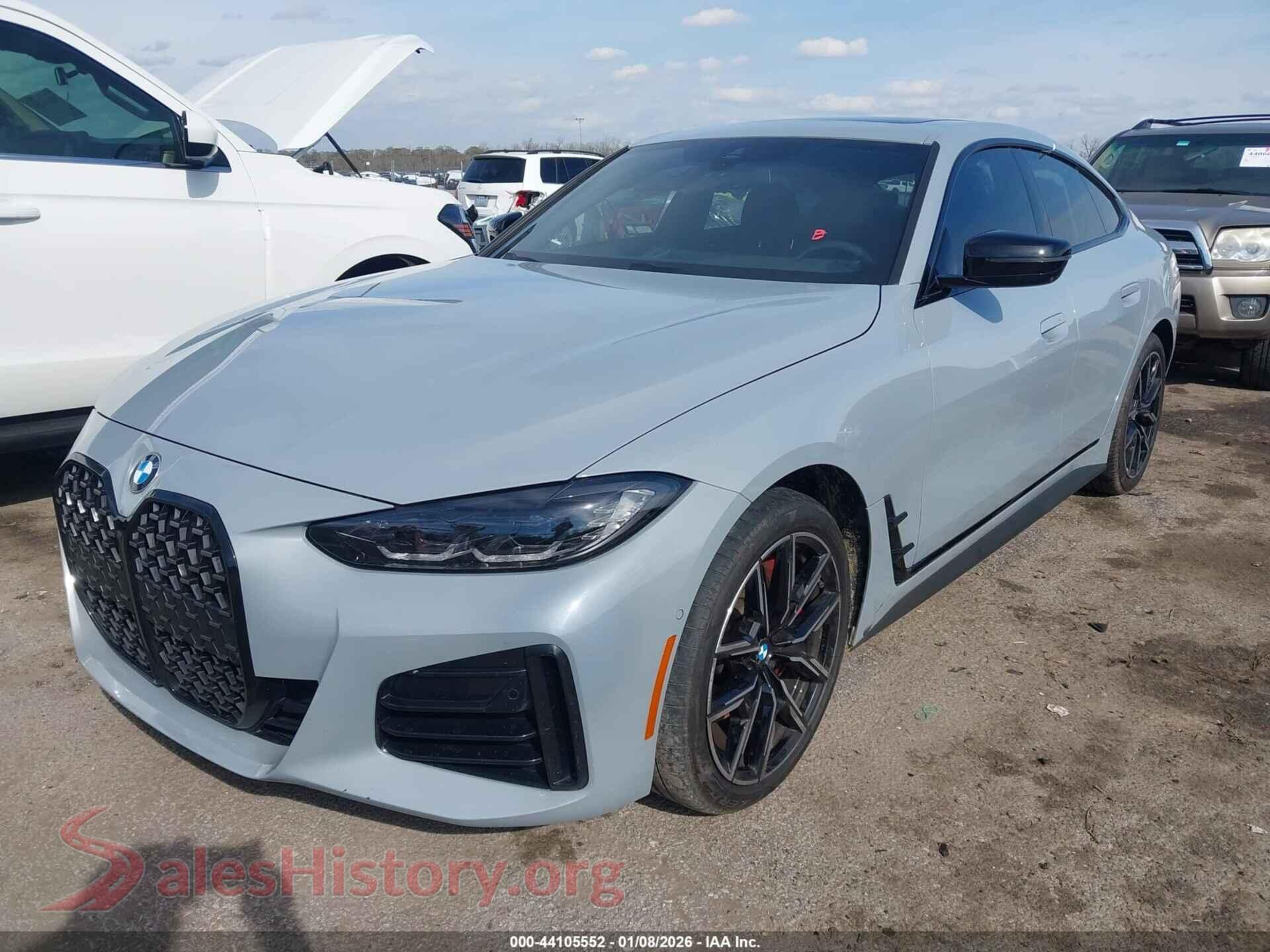 2024 BMW 430I GRAN COUPE VIN WBA63AV05RFR33769, front view