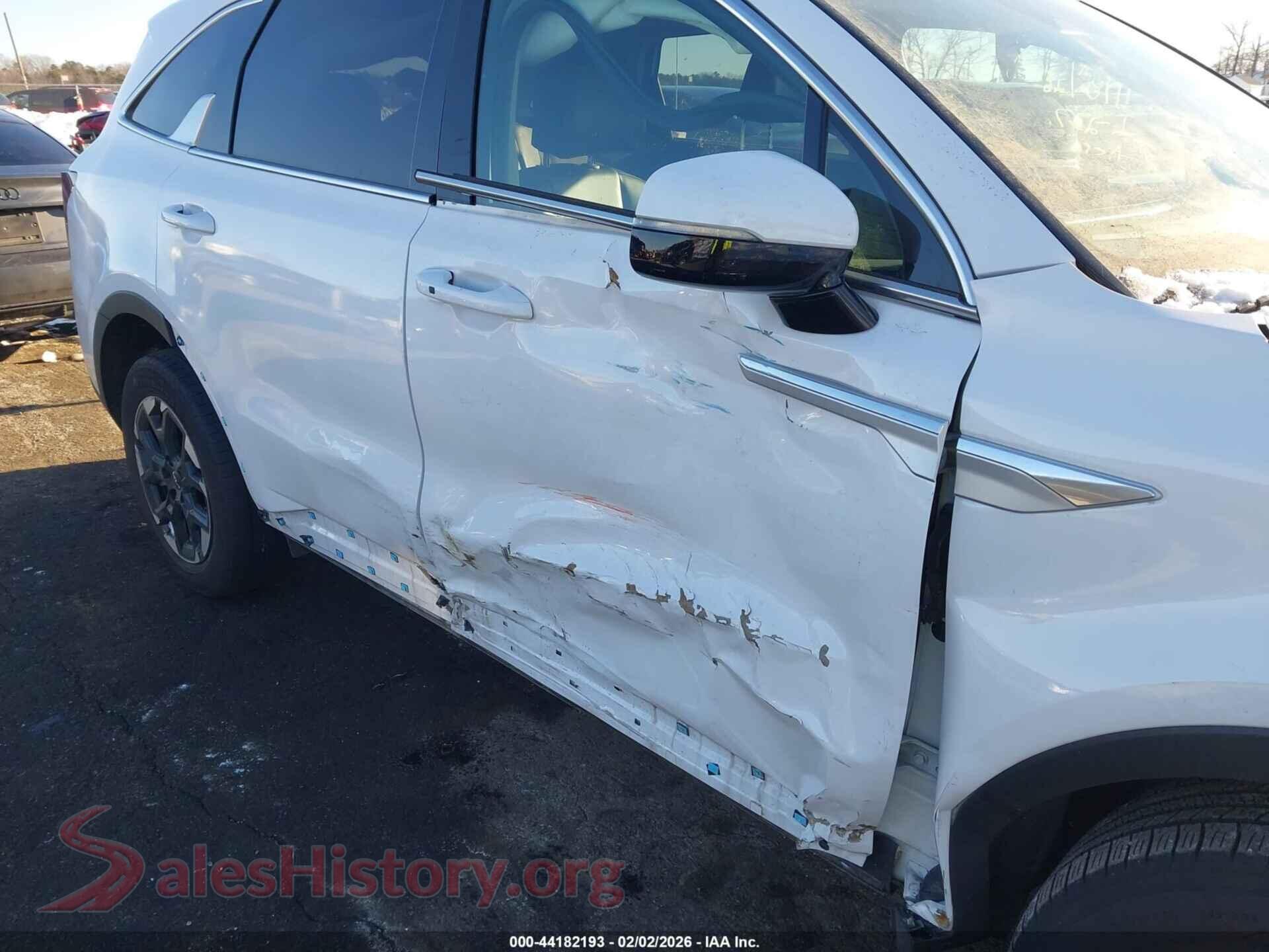 2024 KIA SORENTO VIN 5XYRLDJC3RG269910, rear passenger side