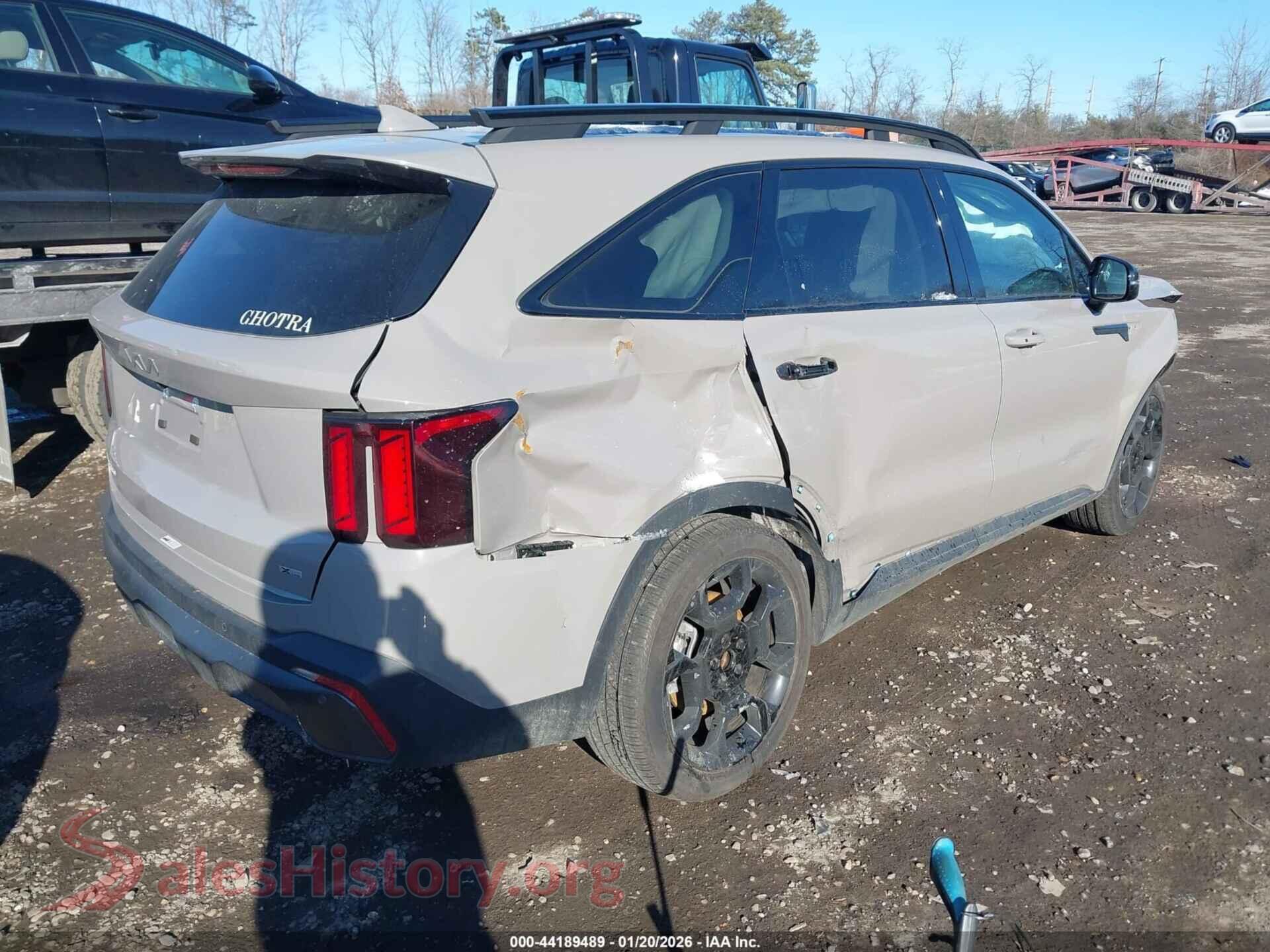 2024 KIA SORENTO VIN 5XYRHDJF4RG307186, rear driver side