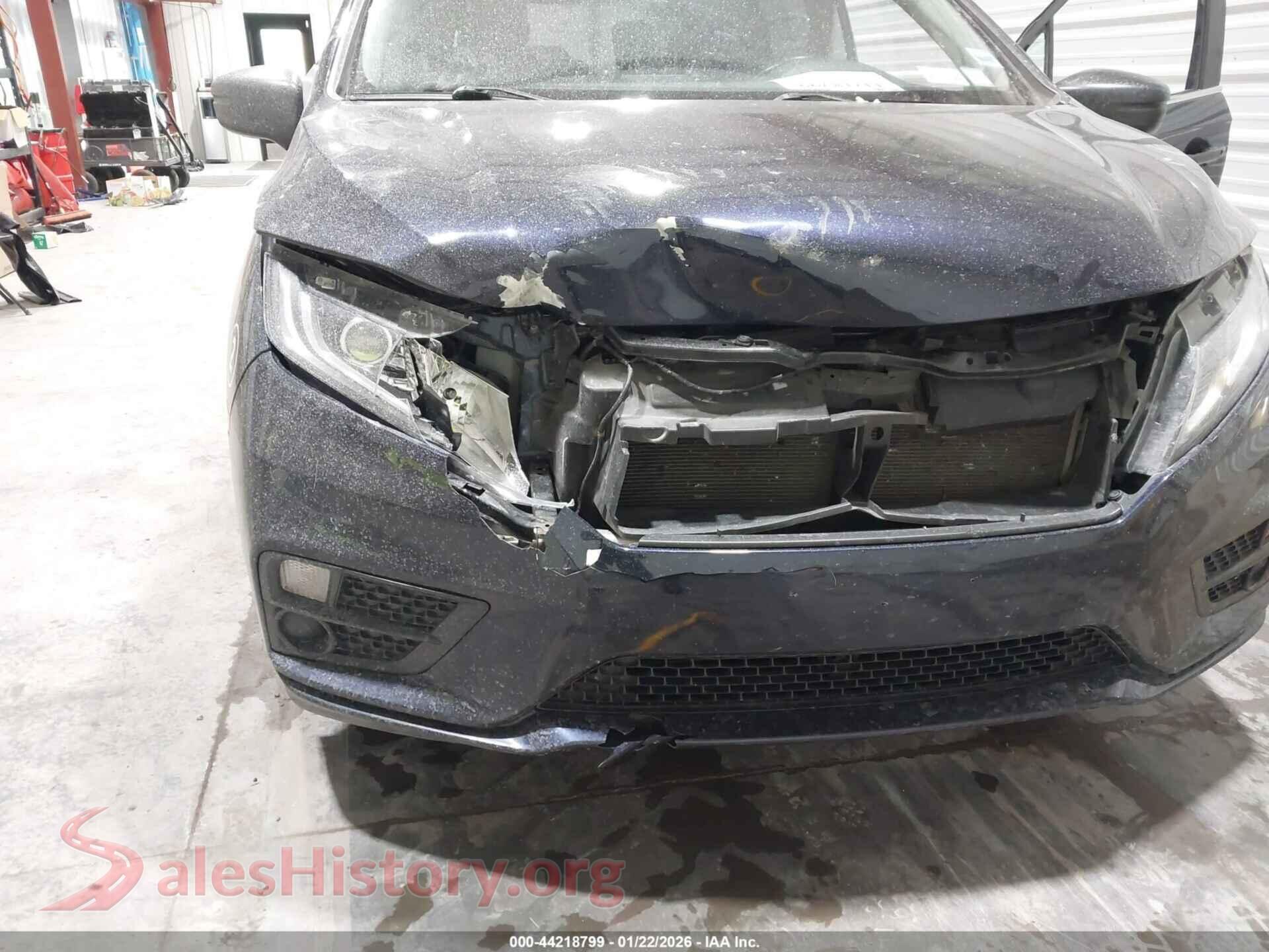 2019 HONDA ODYSSEY VIN 5FNRL6H29KB045210, rear passenger side