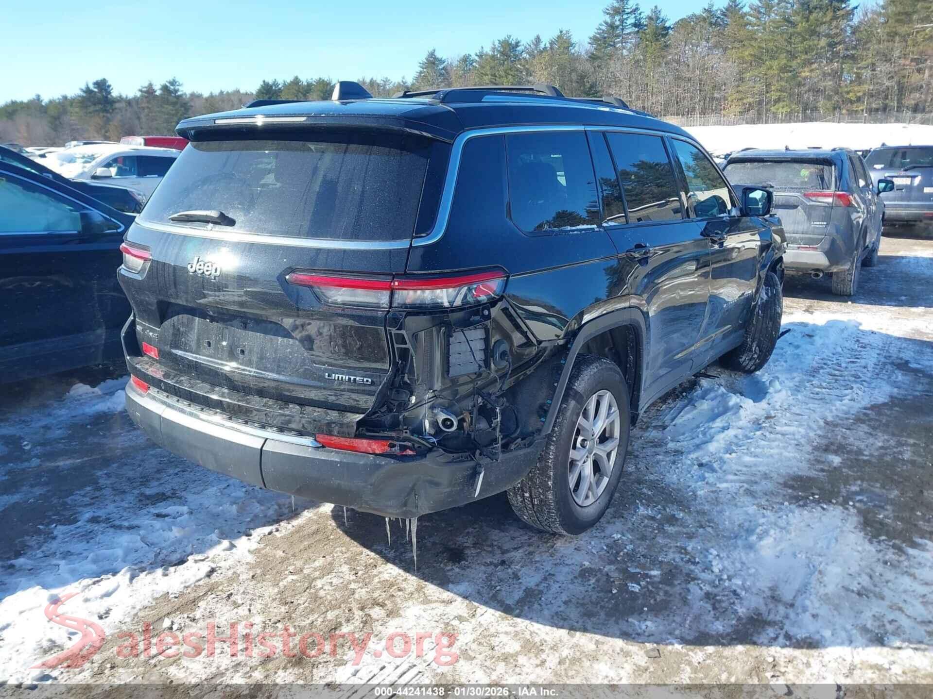 2021 JEEP GRAND CHEROKEE L VIN 1C4RJKBG5M8127666, rear driver side