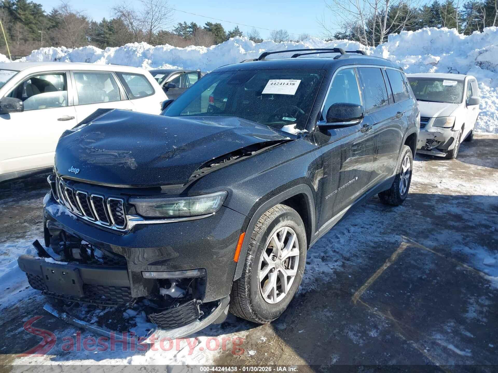 2021 JEEP GRAND CHEROKEE L VIN 1C4RJKBG5M8127666, front view