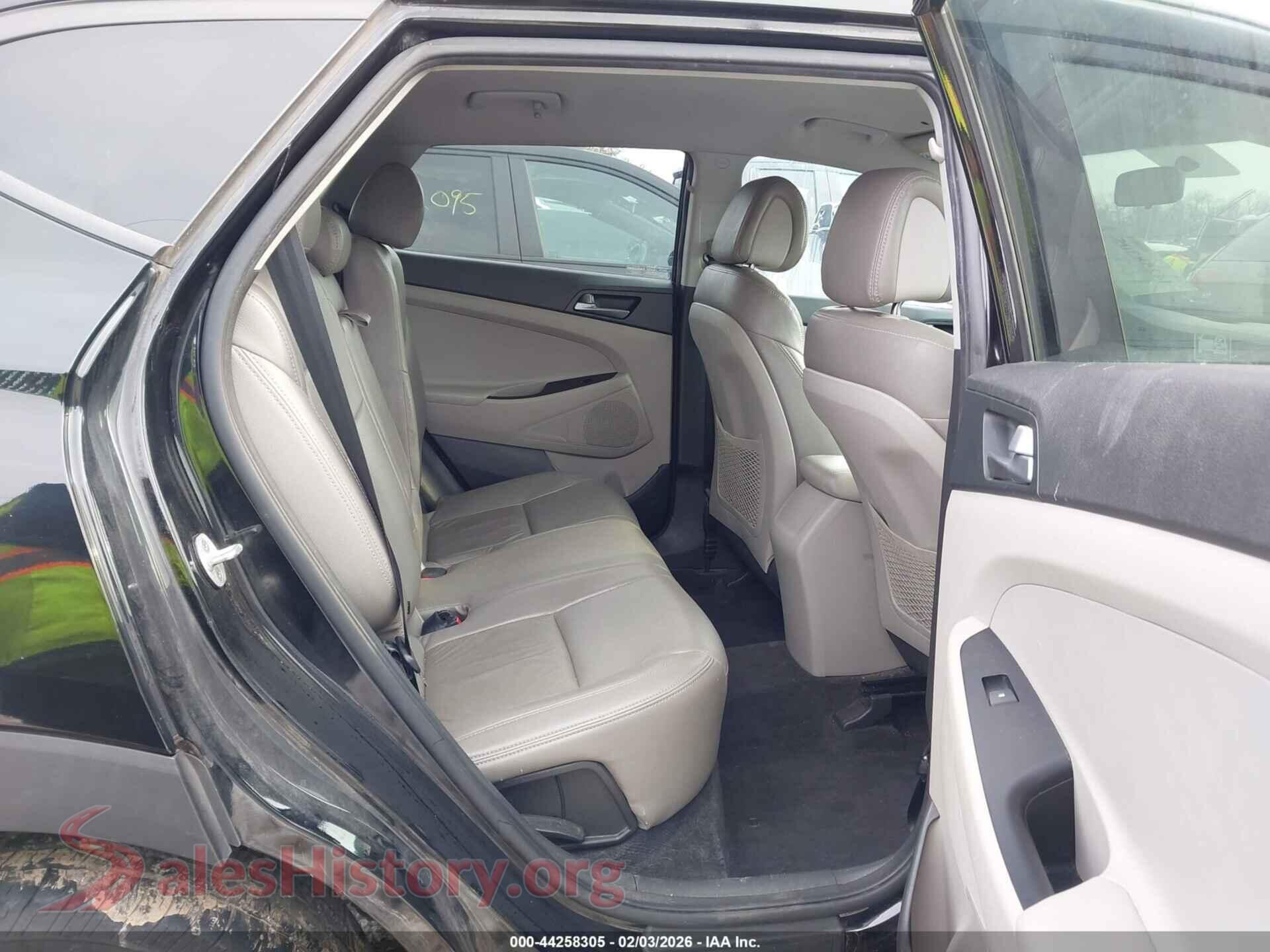 2017 HYUNDAI TUCSON VIN KM8J3CA4XHU265796, front passenger side