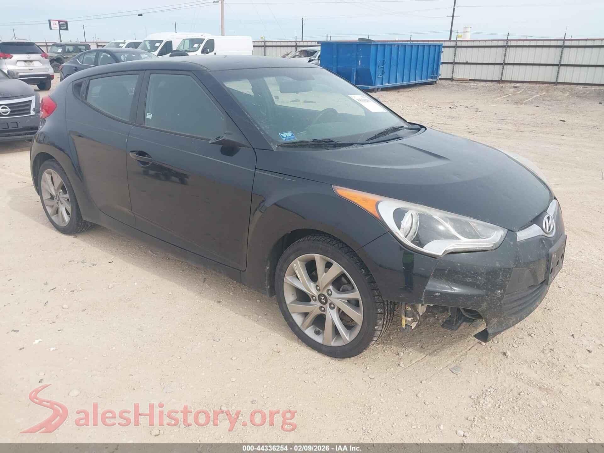 2017 HYUNDAI VELOSTER VIN KMHTC6AD7HU306539, auction photo