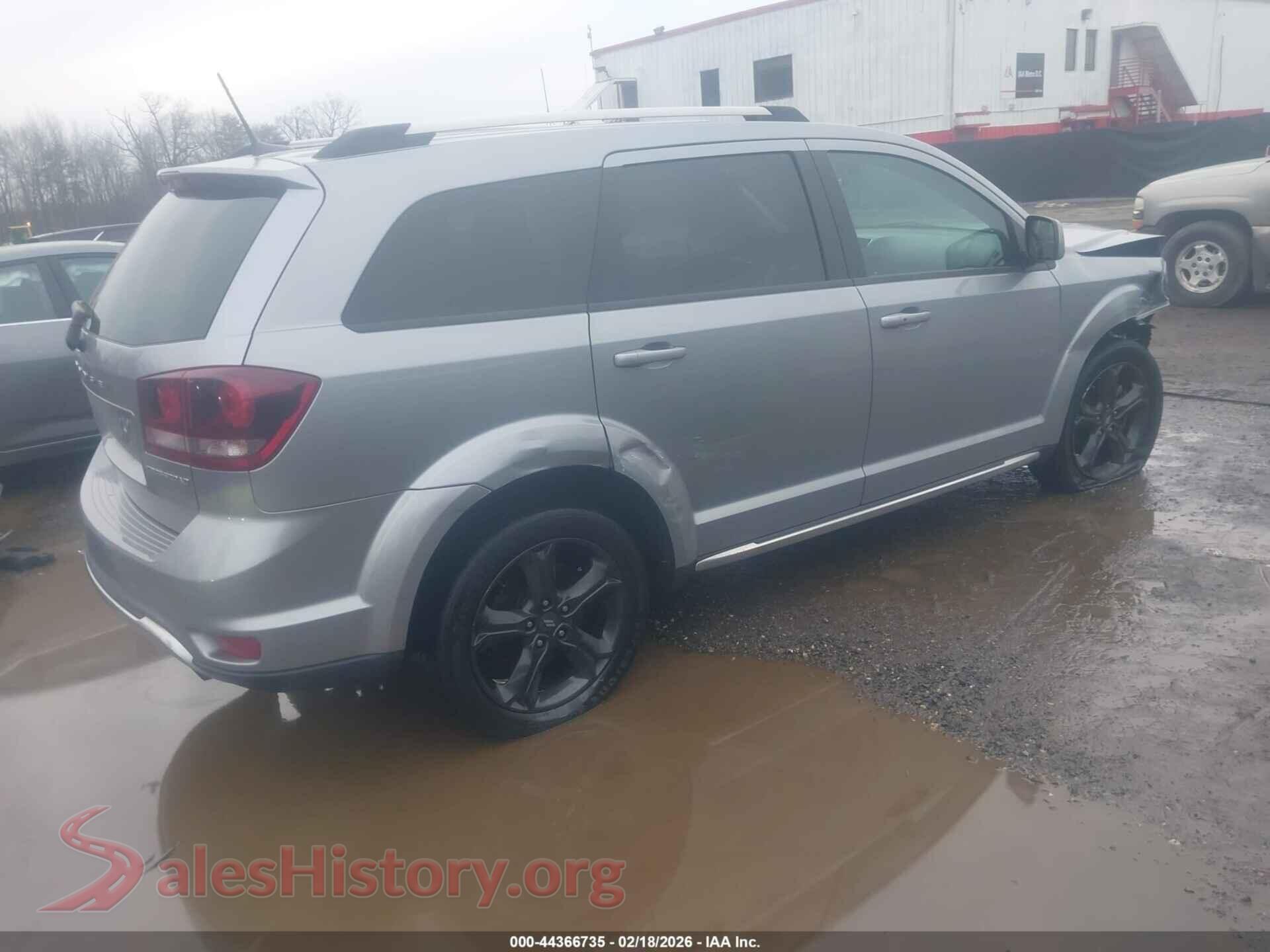 2020 DODGE JOURNEY VIN 3C4PDCGB1LT269854, rear driver side