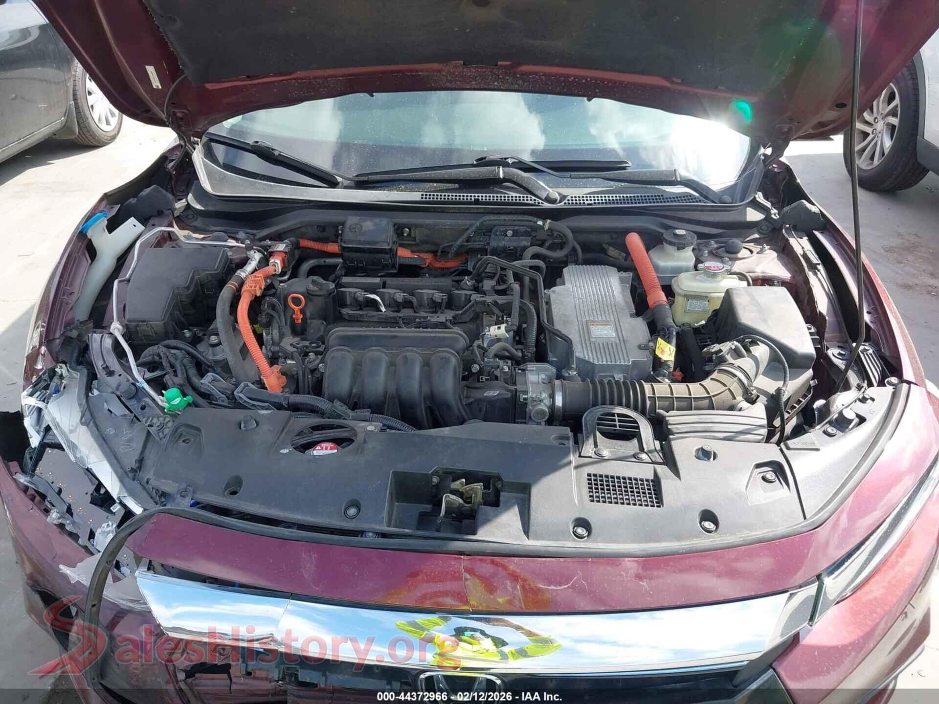 2020 HONDA INSIGHT VIN 19XZE4F55LE000641, interior dashboard