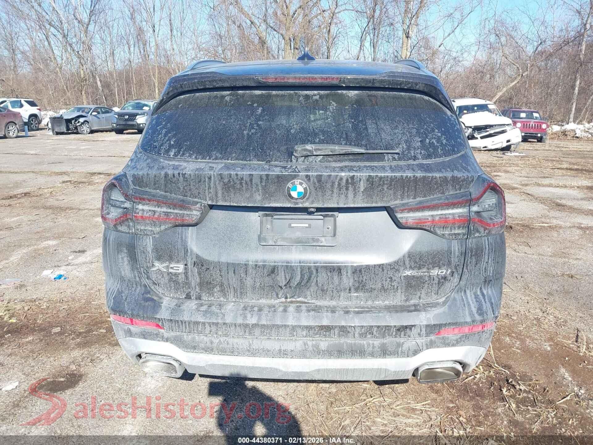 2023 BMW X3 VIN 5UX53DP06P9R31164, auction photo 16