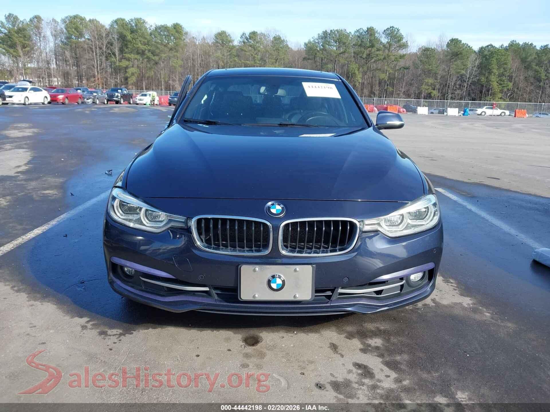 2017 BMW 330I VIN WBA8D9C38HA005757, damage close-up