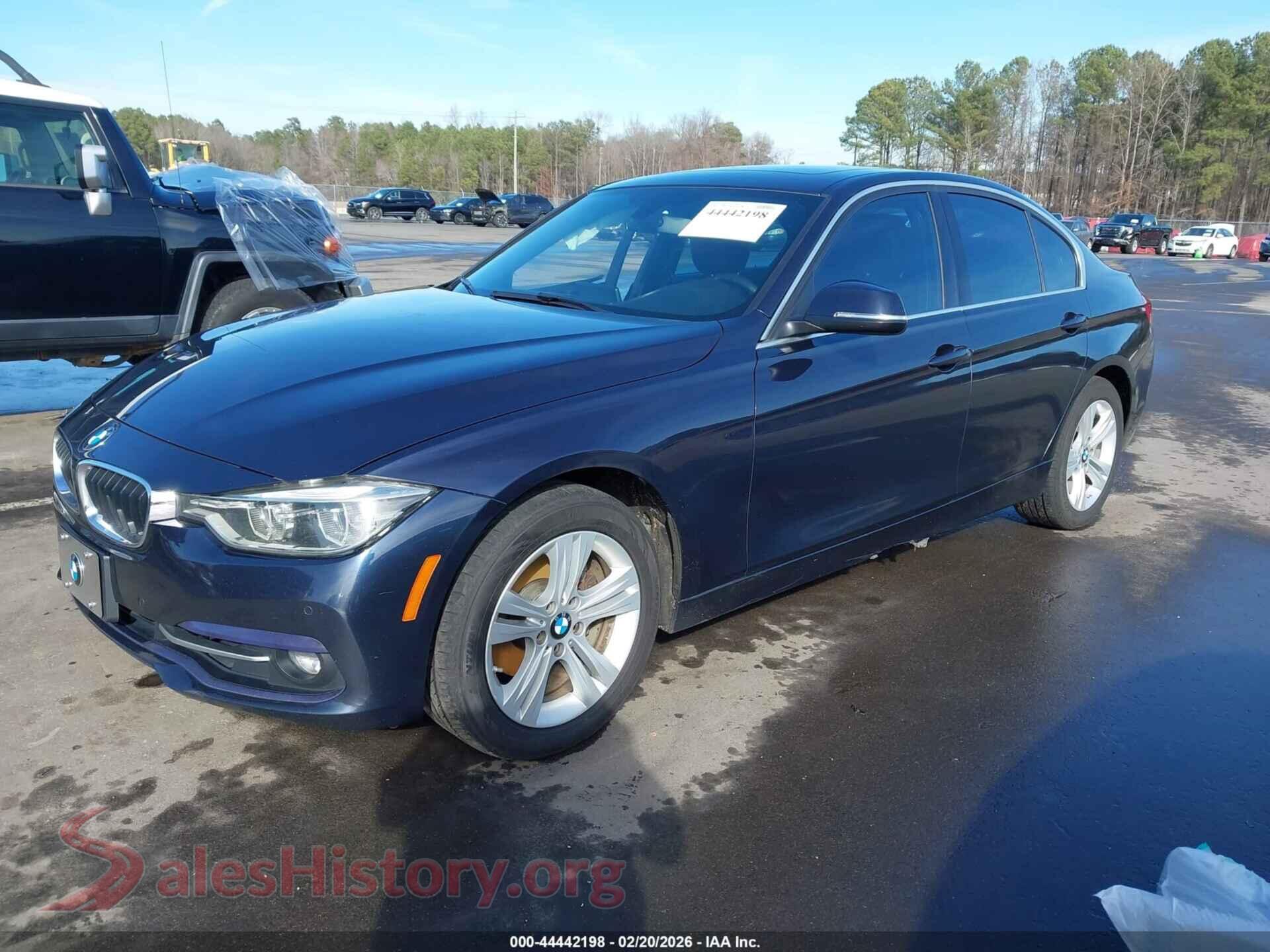 2017 BMW 330I VIN WBA8D9C38HA005757, front view